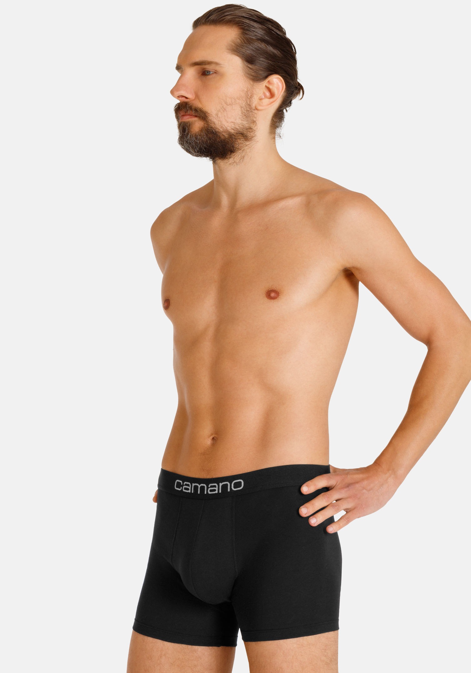 Camano Boxershorts »comfort«, (2er Pack), mit elastischem Logobund