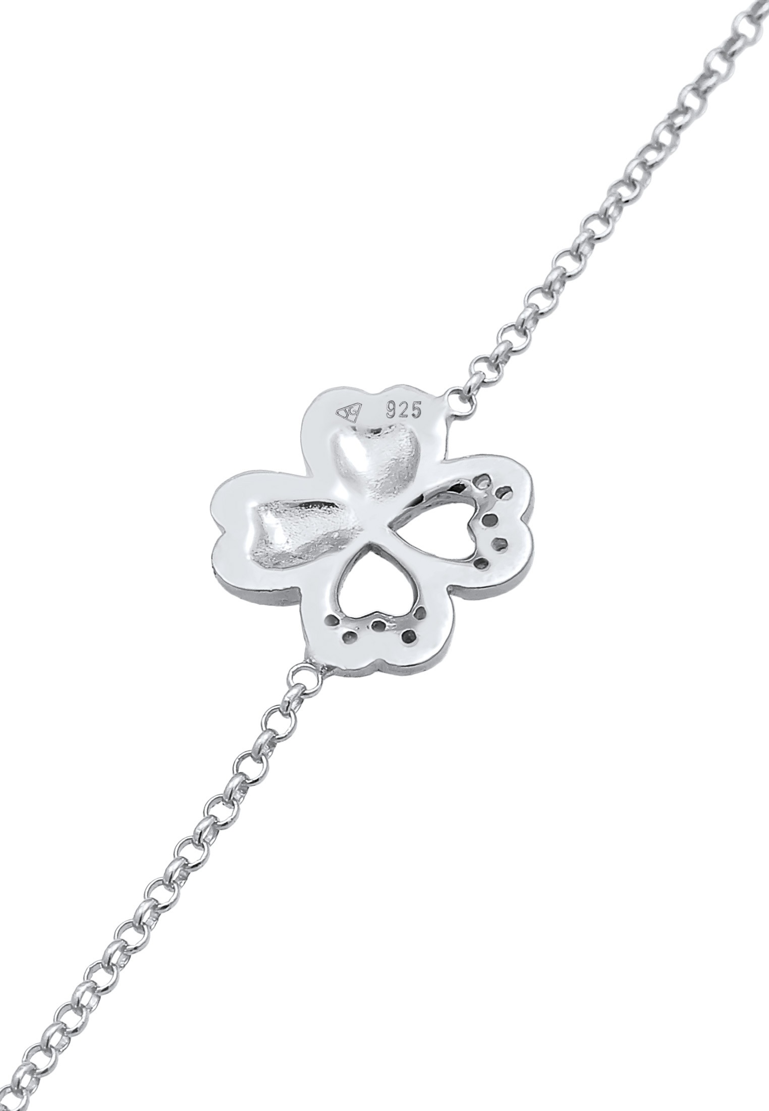 Elli Ohrring und Ketten Set »Schmuckset Kleeblatt Armband Ohrstecker Set (2 tlg) 925 Silber«