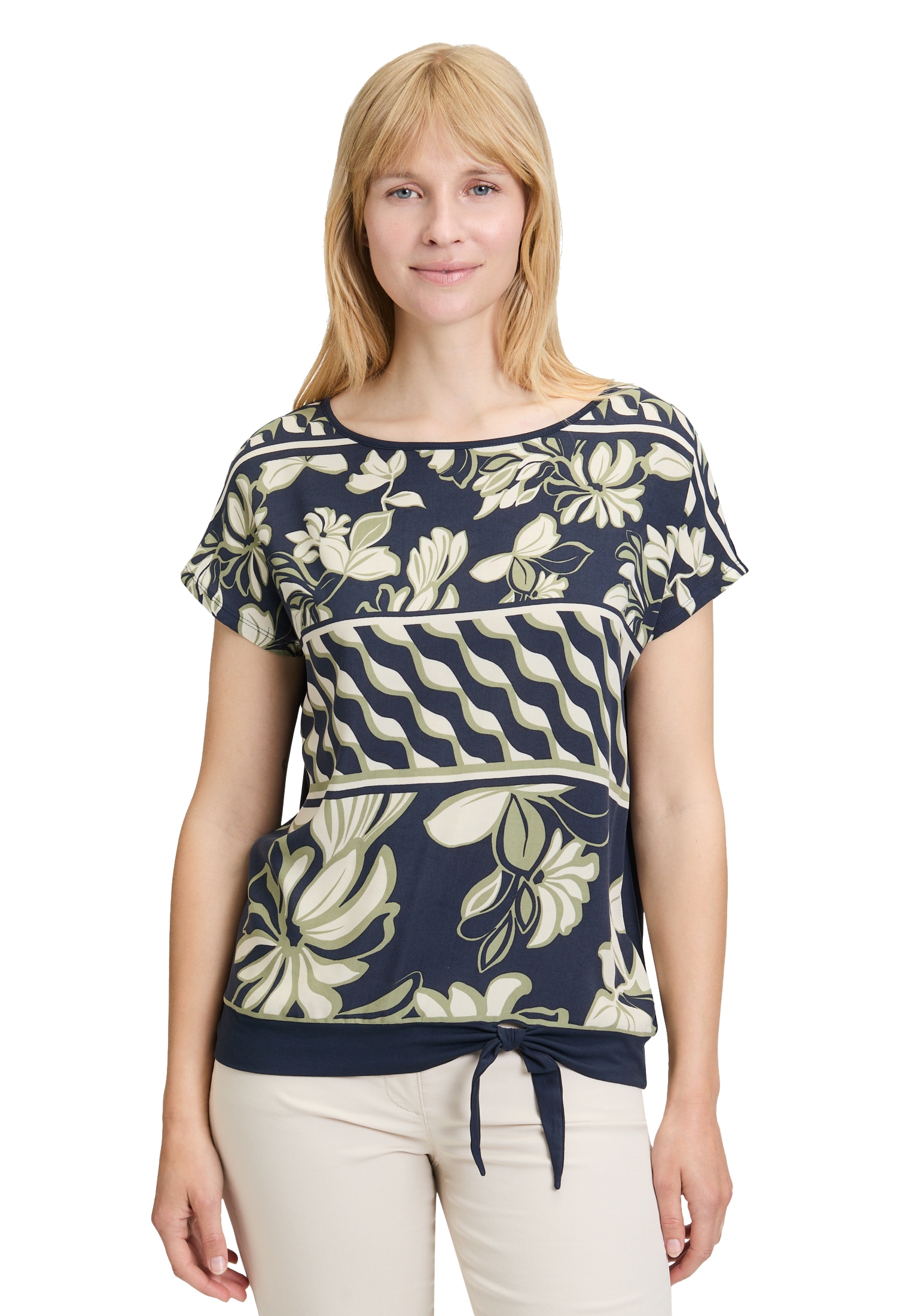 Betty Barclay Kurzarmshirt »Basic Shirt mit Schleifenknoten«