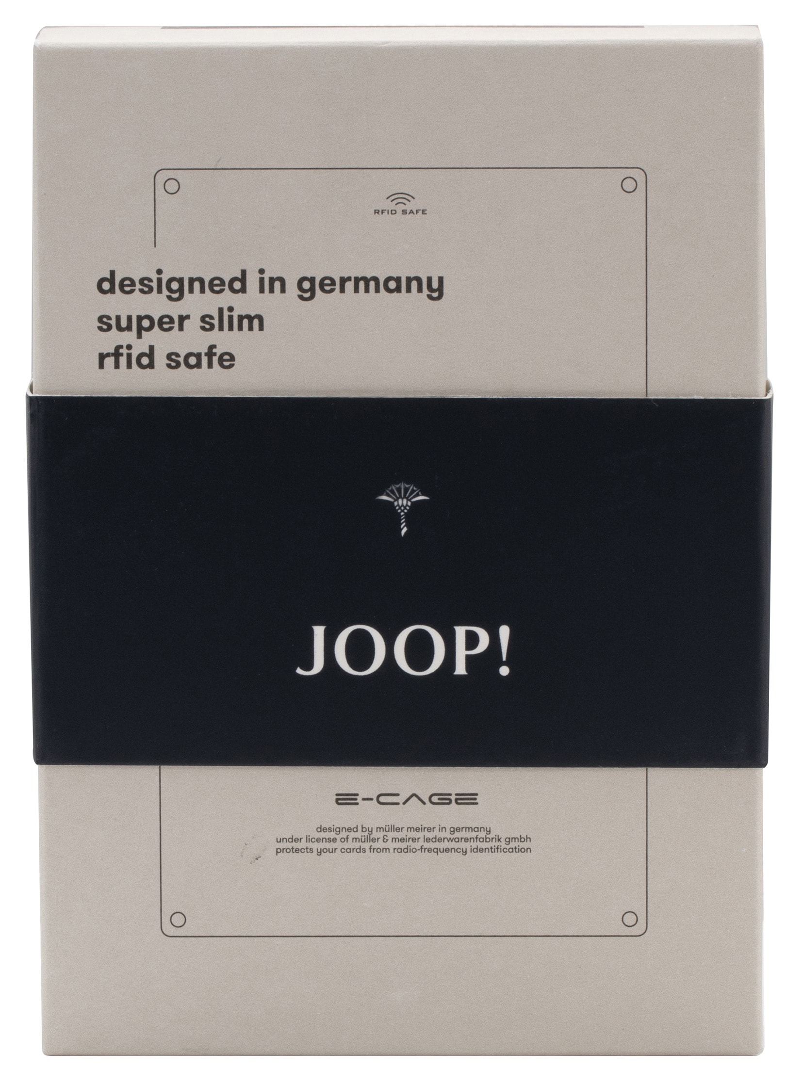 JOOP! Kartenetui »cortina piazza c-four e-cage sv8«, mit Allover Logo Print
