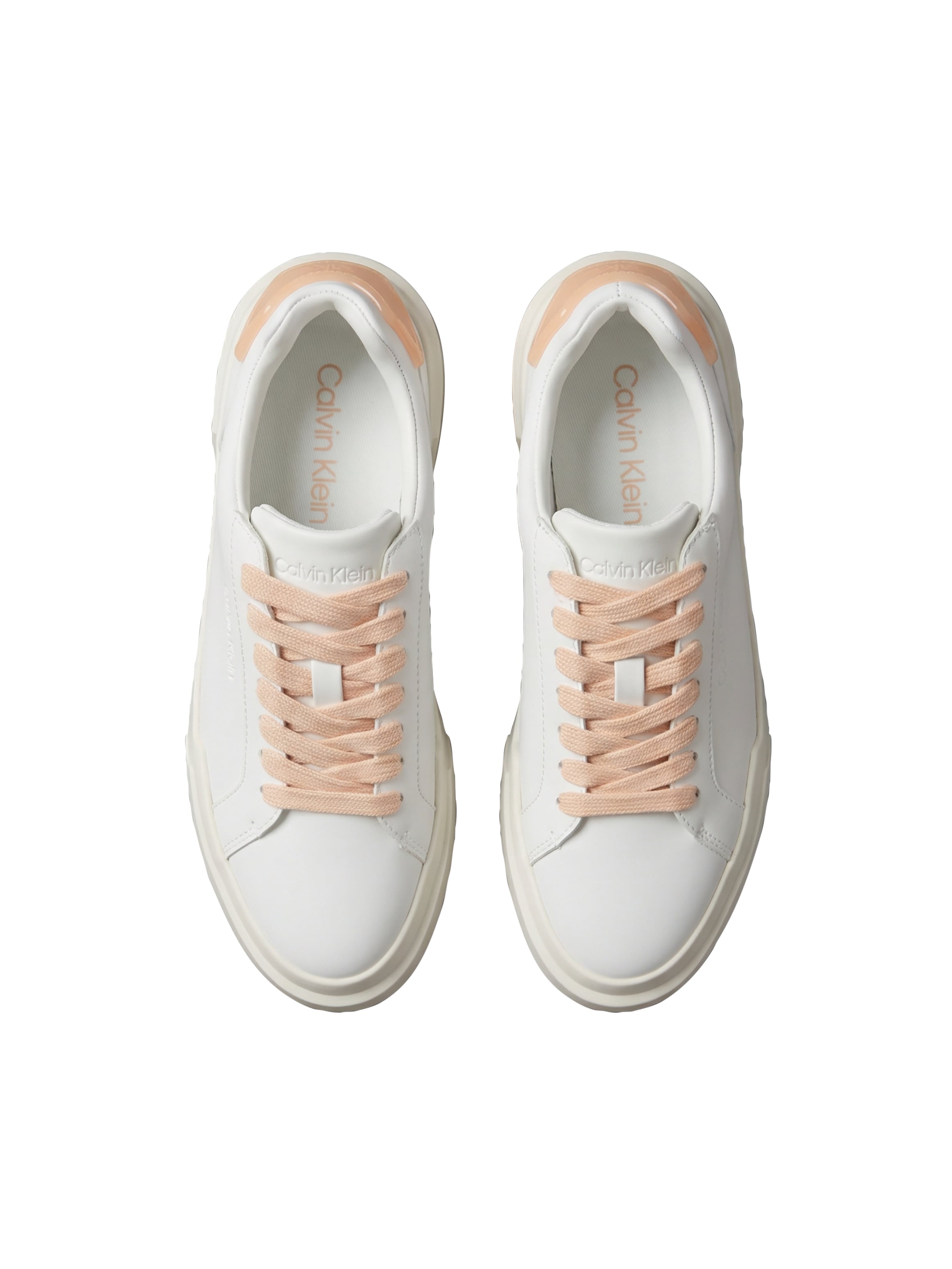 Calvin Klein Plateausneaker »CHUNKY CUPSOLE LACEUP RUB BT LTH«  Schnürschuh, Halbschuh, Freizeitsneaker mit Kontrastbesatz