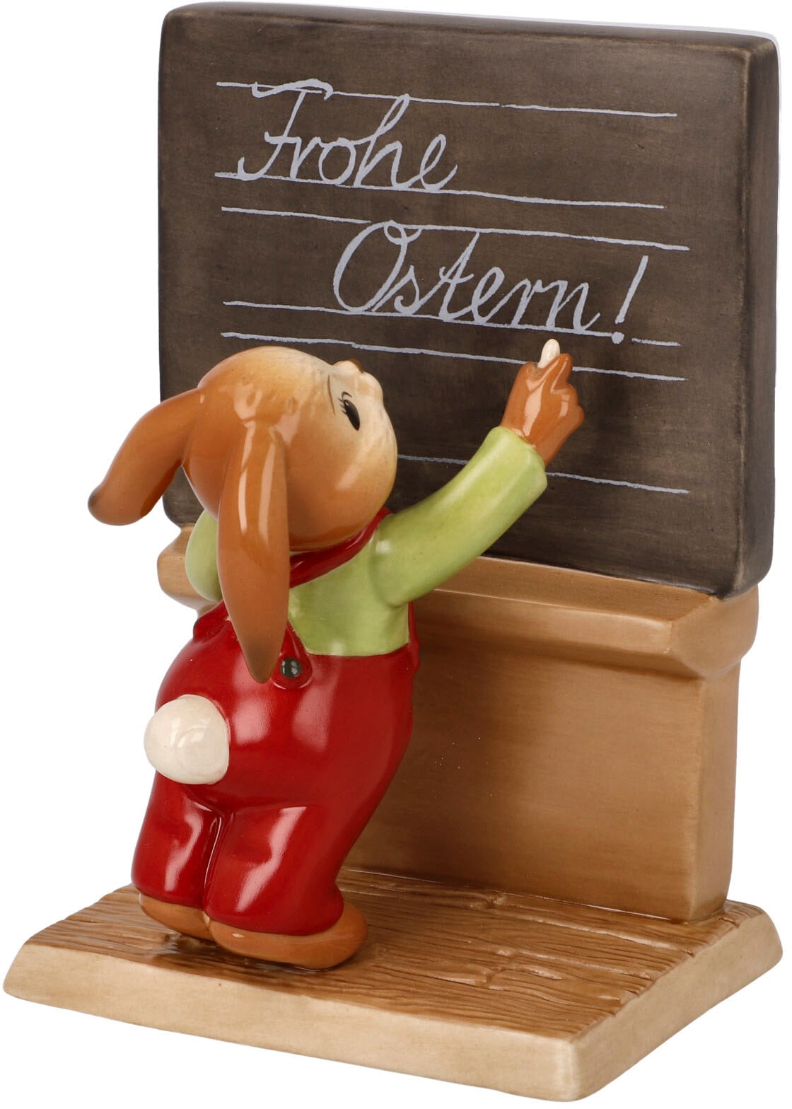 Goebel Osterhase »Hasenschule - Das wünsch ich Dir« Sammelfigur in bunt, Größe B/H/T: 8 cm x 9,5 cm x 14 cm