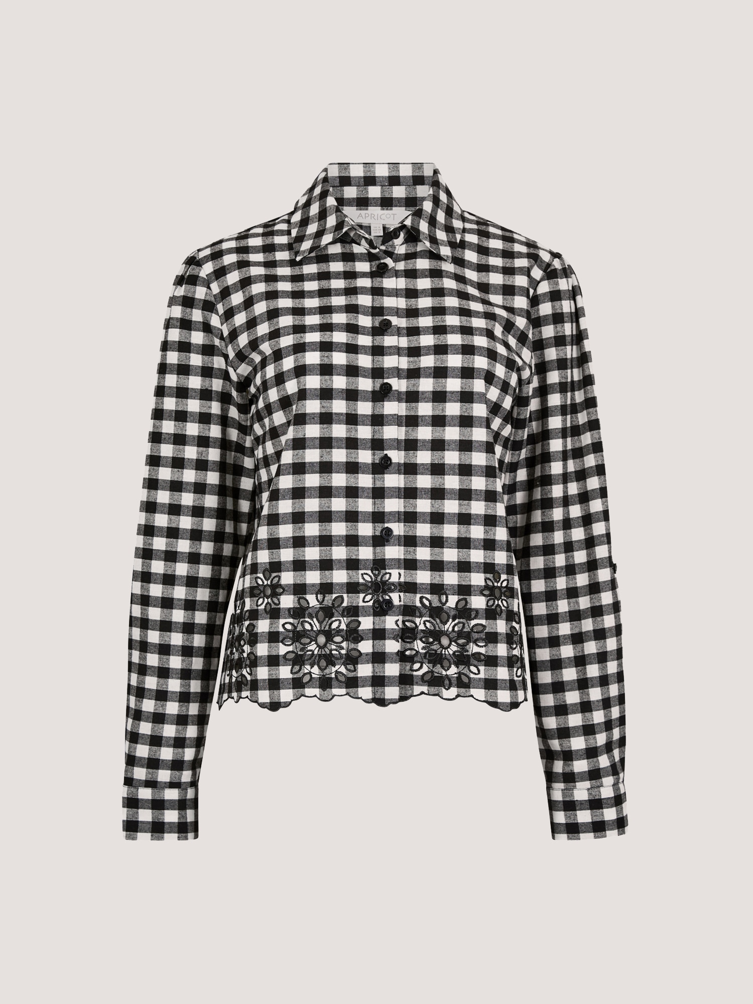 Apricot Hemdbluse »Bluse« mit besticktem Saum