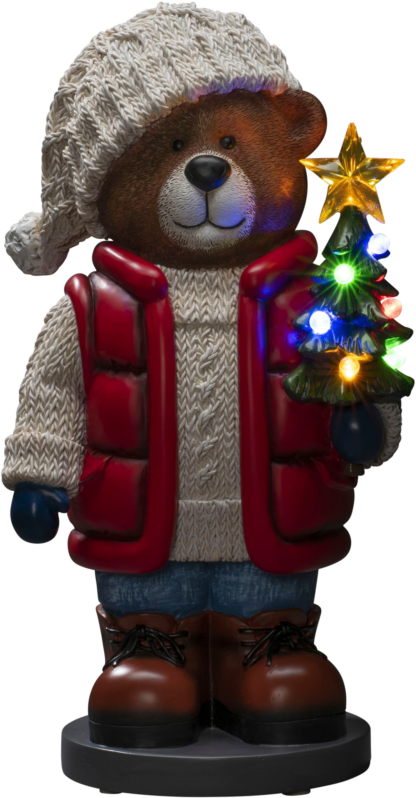 KONSTSMIDE LED Dekofigur »LED Teddybär, bei flammig-flammig mit Timer, 8 klein, 6h OTTO bestellen batteriebetrieben«, bunte 8 Dioden, online