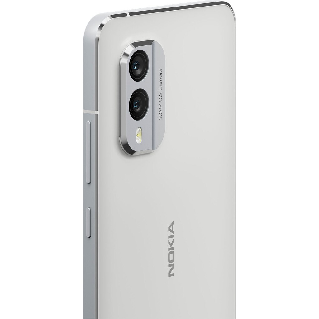 Nokia Smartphone »X30 5G«, Ice White, 16,33 cm/6,43 Zoll, 128 GB Speicherplatz, 50 MP Kamera