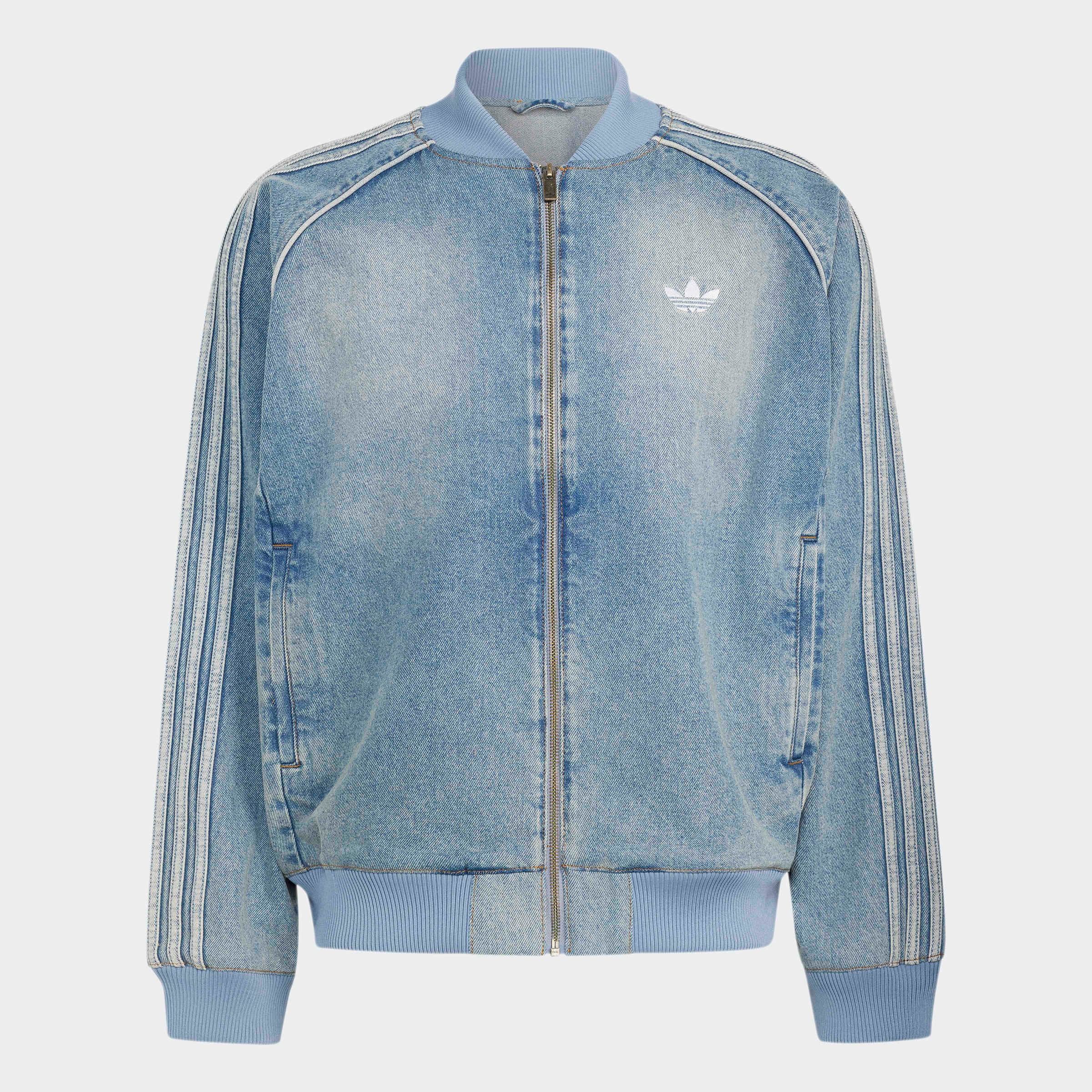 adidas Originals Trainingsjacke »SST ADICOLOR DENIM ORIGINALS« mit Reißverschluss, für Erwachsene, aus Baumwolle