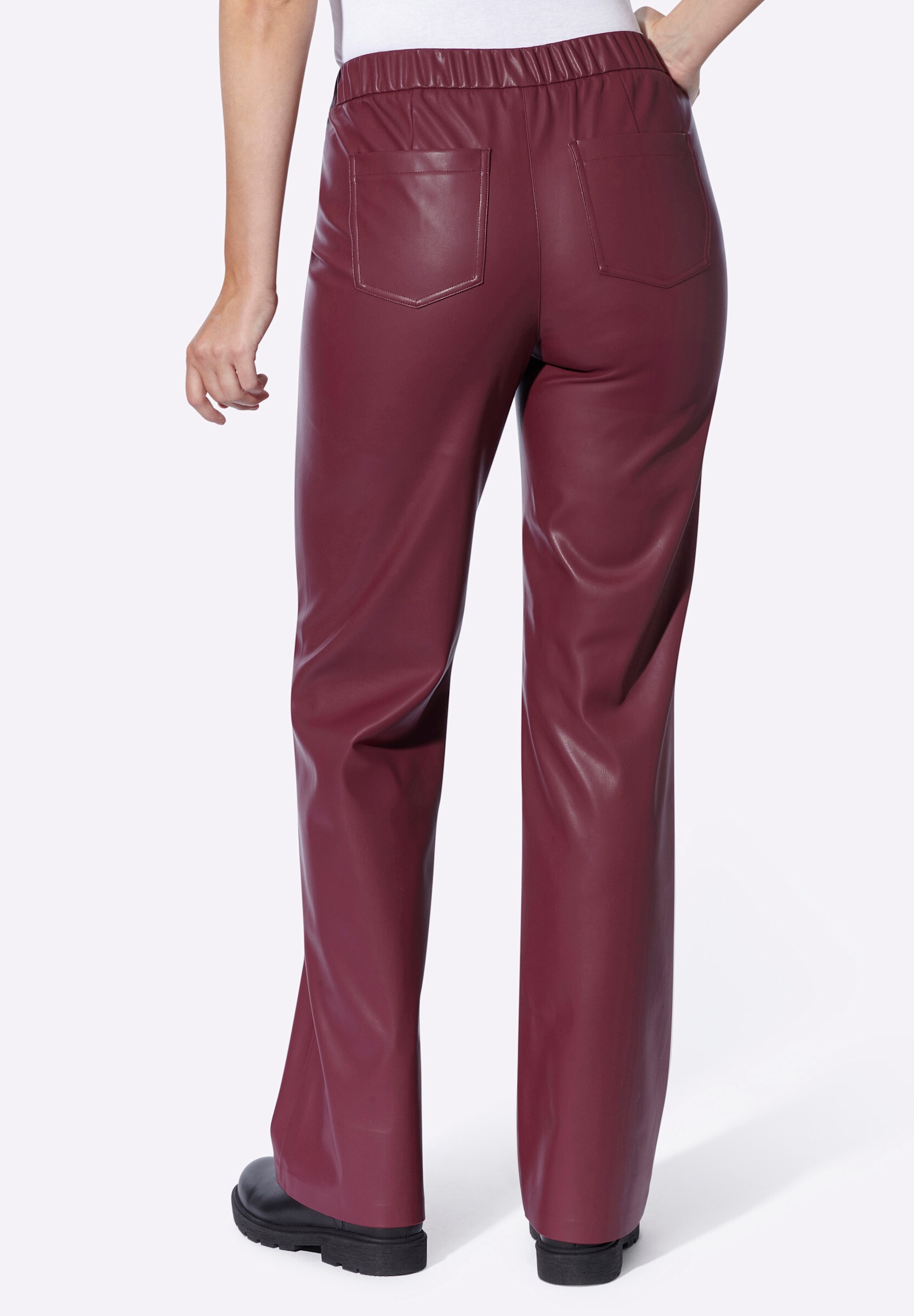 heine Schlupfhose »Lederimitat-Hose Lederimitathose mit Dehnbund«