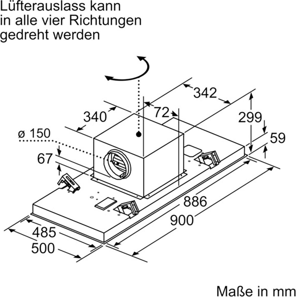 SIEMENS Deckenhaube »LR97CAQ50«, Serie iQ500