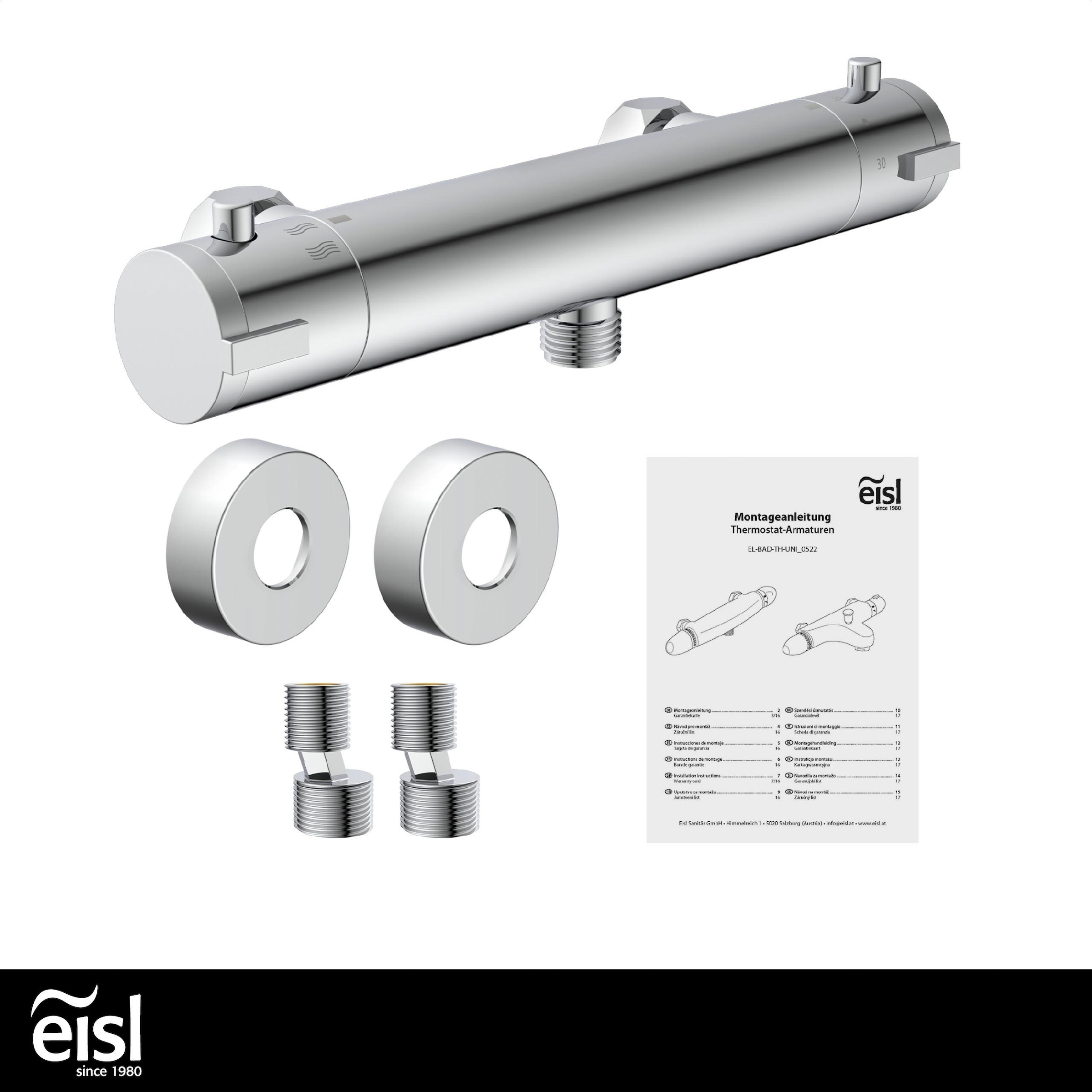 Eisl Duscharmatur »CLAUDIO«, mit Thermostat, Mischbatterie Dusche, Duschthermostat in Chrom