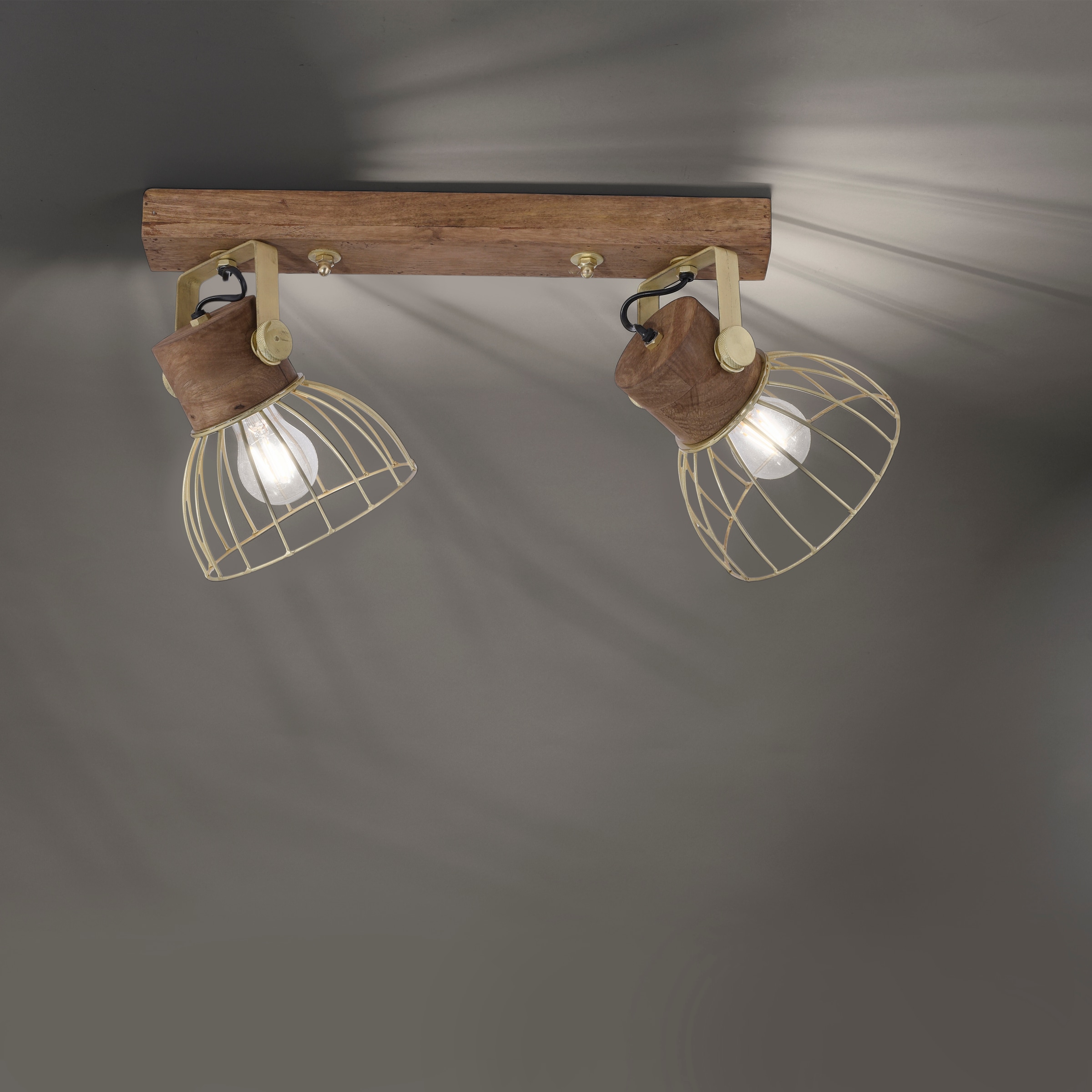 JUST LIGHT Wandleuchte »ALAMI«, 2 flammig, Leuchtmittel E27 | ohne Leuchtmittel, ExklusiveE27