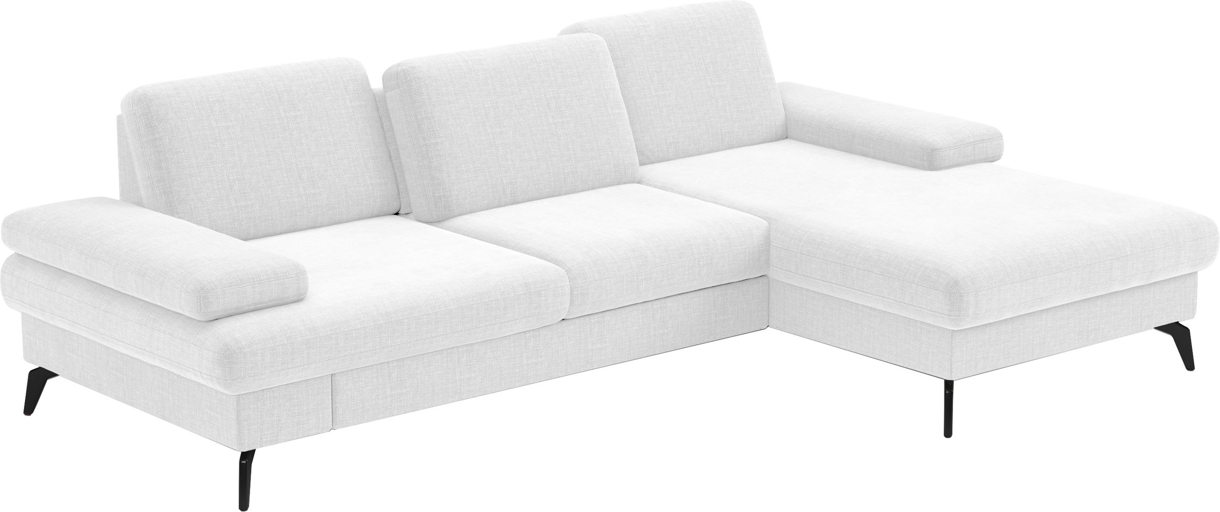 sit&more Ecksofa »Morris L-Form, inkl. Sitztiefenverstellung«, wahlweise mit Armteilverstellung, Bettfunktion & Bettkasten