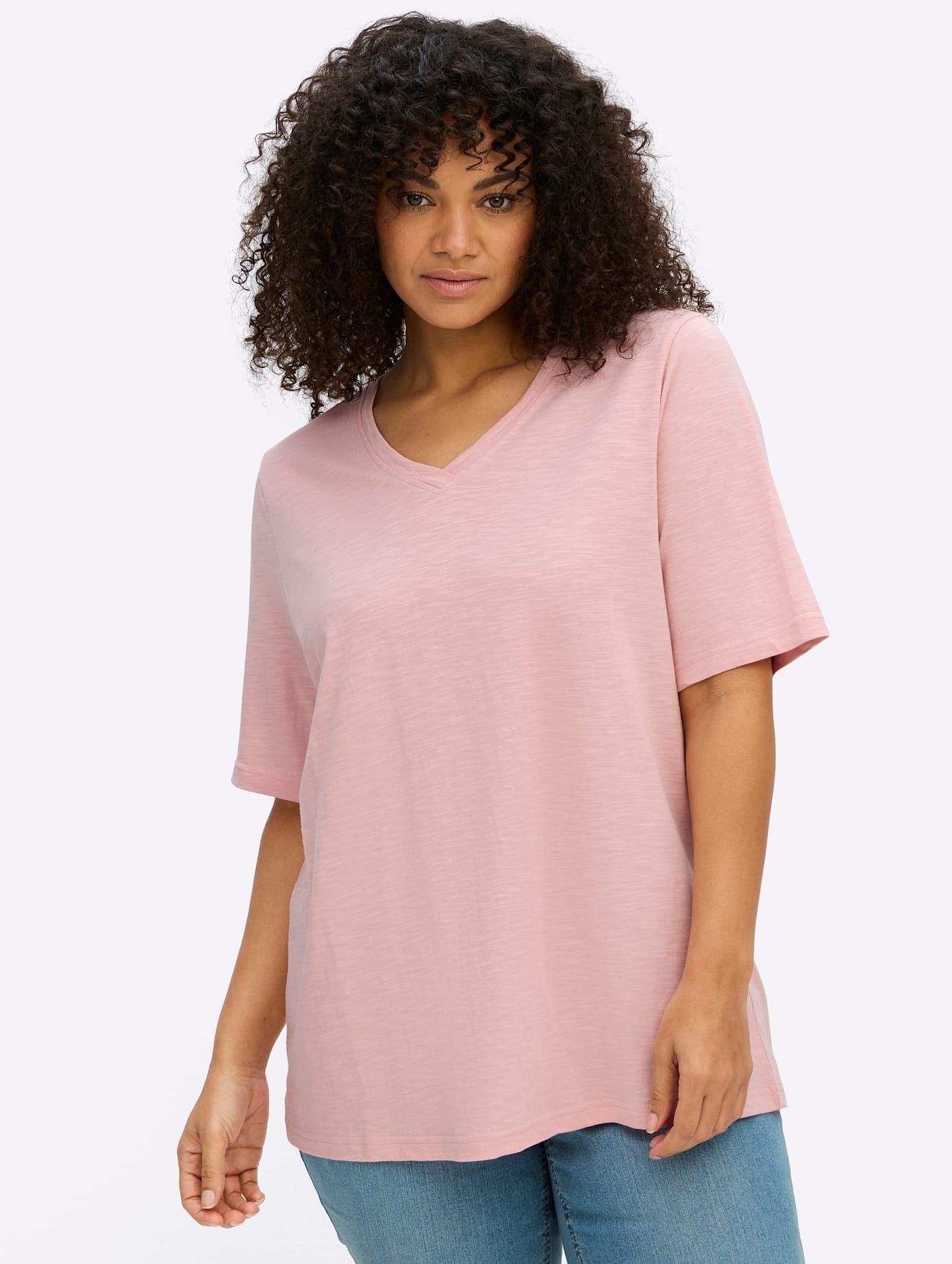 Sheego V-Shirt »Shirt« 1