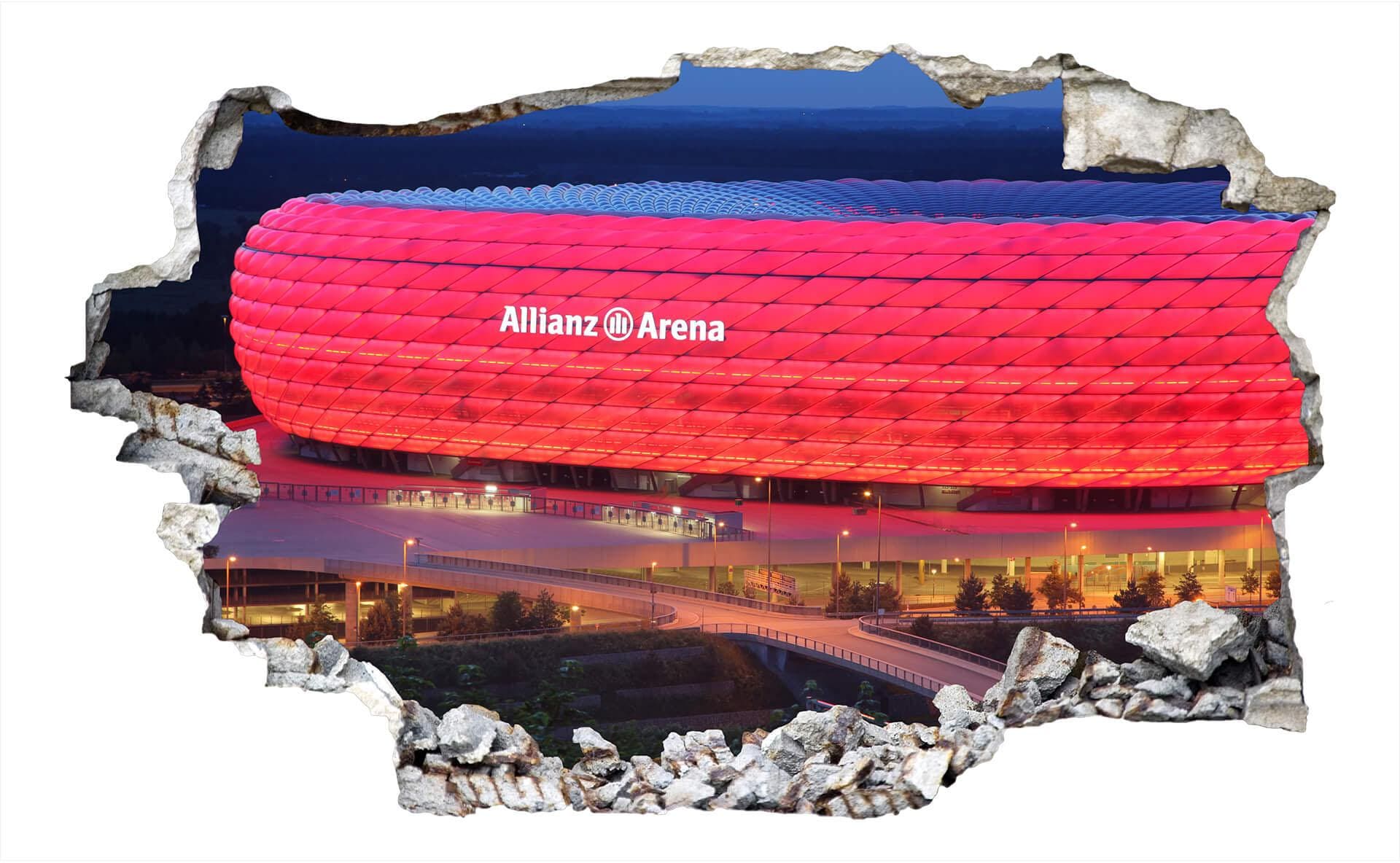 Wandtattoo »FC Bayern München Allianz Arena«, selbstklebend, entfernbar