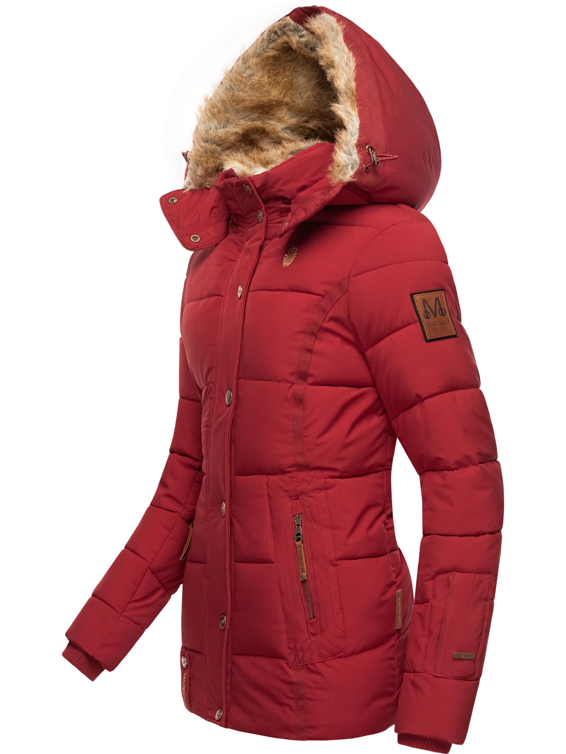 Marikoo Winterjacke »Winterjacke Nekoo«, mit Kapuze, stylische Damen Steppjacke mit großer Kapuze