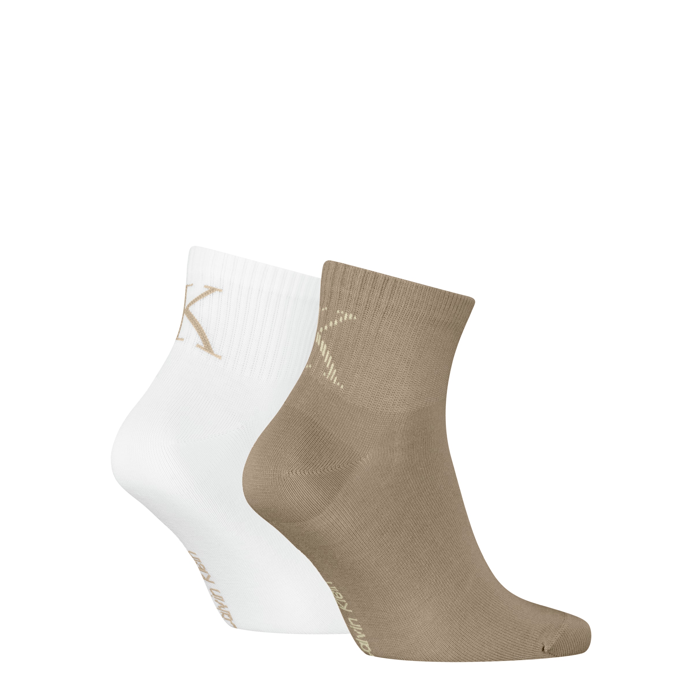 Calvin Klein Jeans Socken »CKJ MEN QUARTER 2P SHADOW RIB LOGO«, (2 Paar), mit elastischem Komfortbund