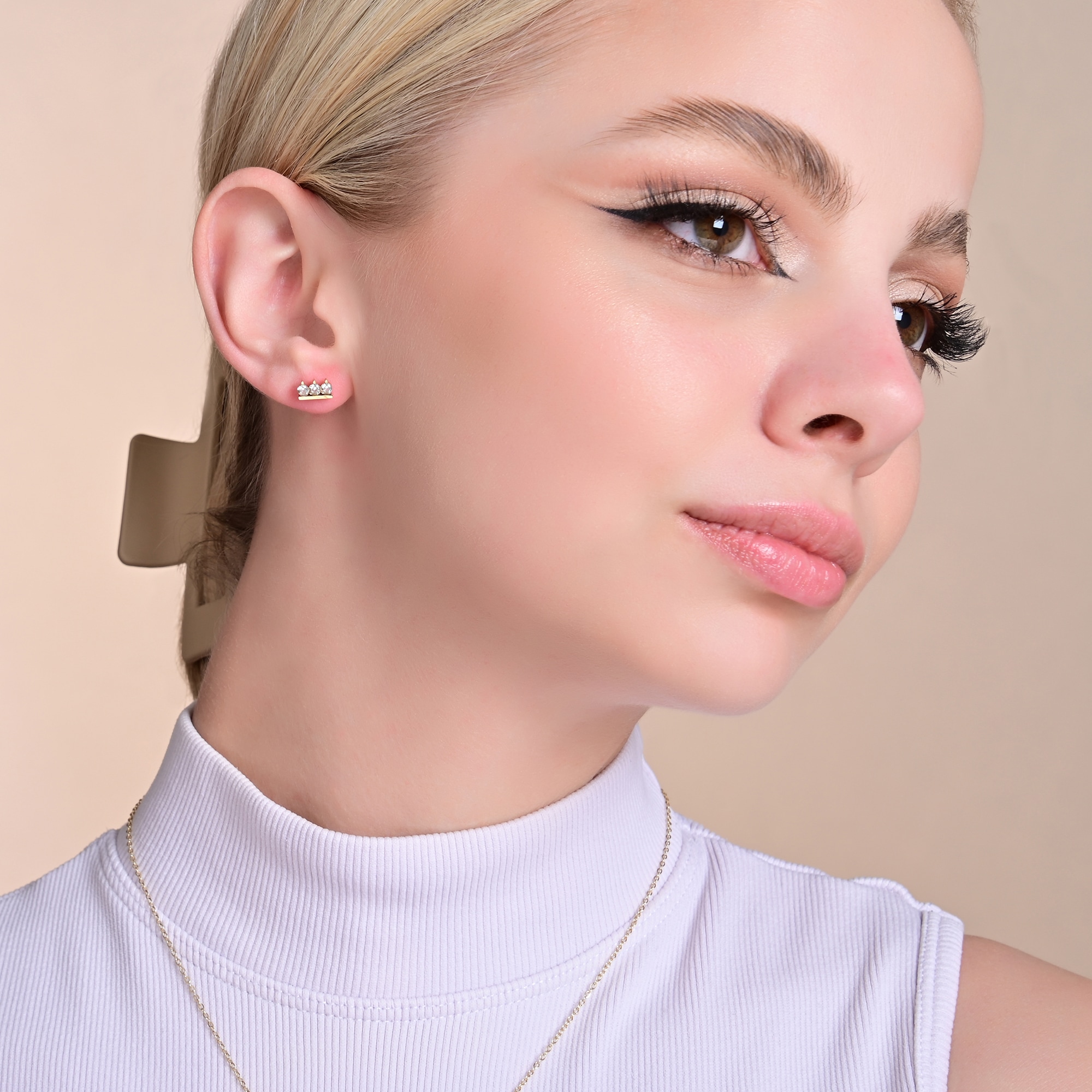 Adelia´s Paar Ohrstecker »Damen Ohrringe ¿ Ohrstecker aus Edelstahl mit Zirkonia«