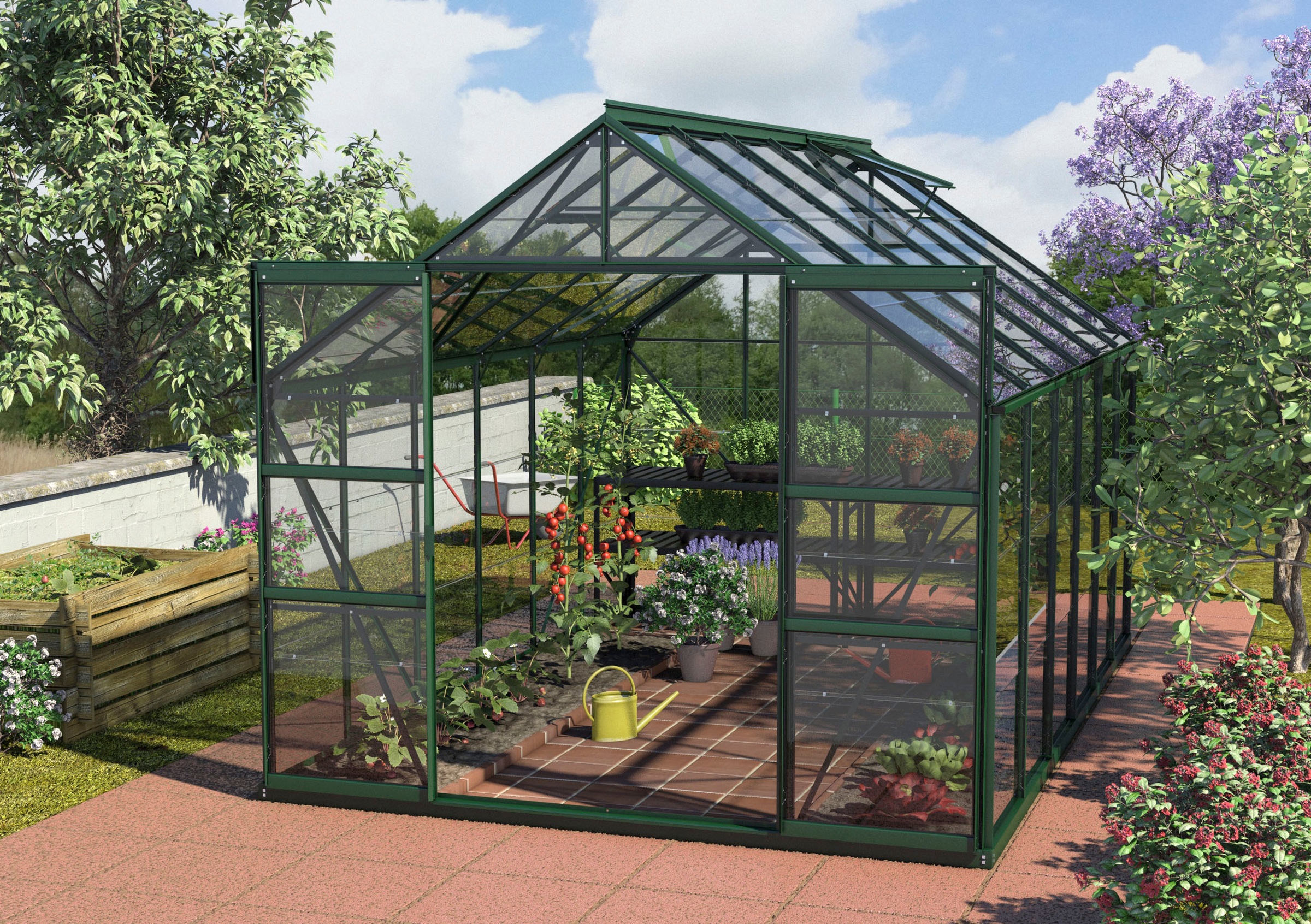 Vitavia Gewächshaus »Mars 9900«, Alu-Profile, 3 mm Sicherheitsglas