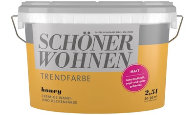 SCHÖNER WOHNEN-Kollektion Wand- und Deckenfarbe »Trendfarbe Honey, matt«, 2,5 l kaufen