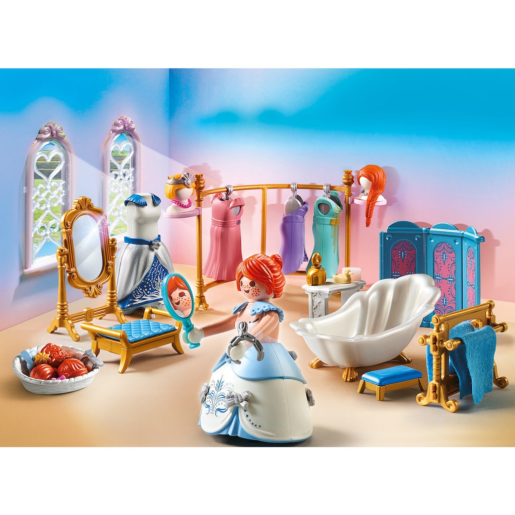 Playmobil® Konstruktions-Spielset »Ankleidezimmer mit Badewanne (70454), Princess«, (86 St.)