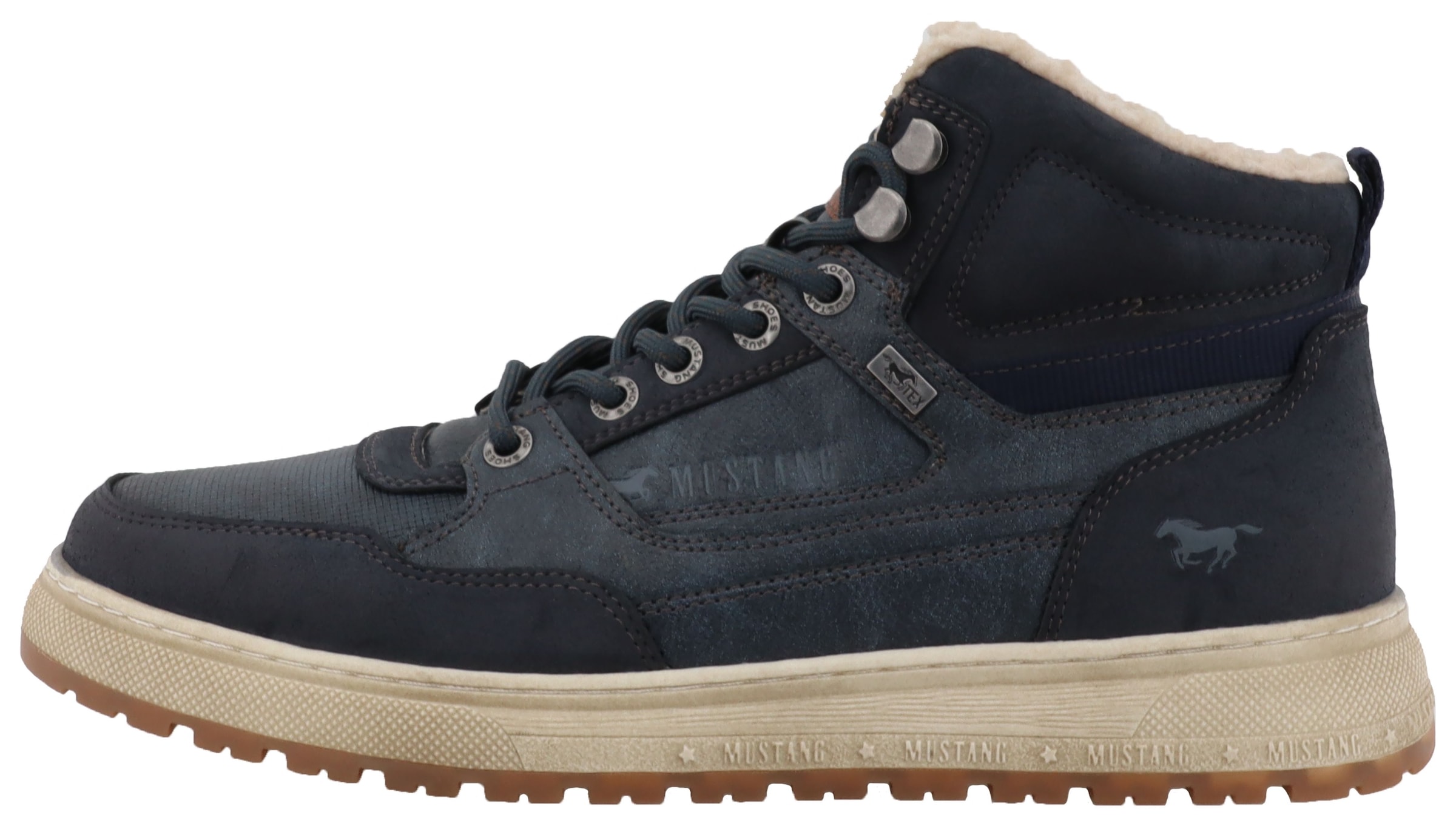 Mustang Shoes Winterboots »Puno«  High Top Sneaker, Schnürboots mit Warmfutter