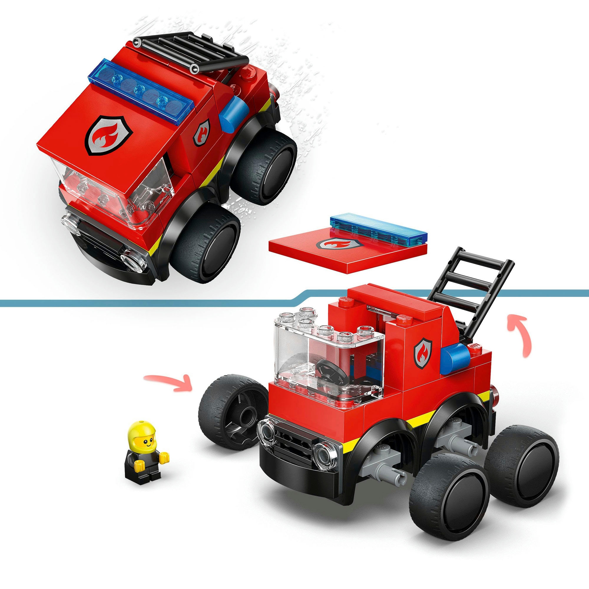 LEGO® Konstruktionsspielsteine »Coole Flitzer – Löschauto (60482), LEGO City« Made in Europe