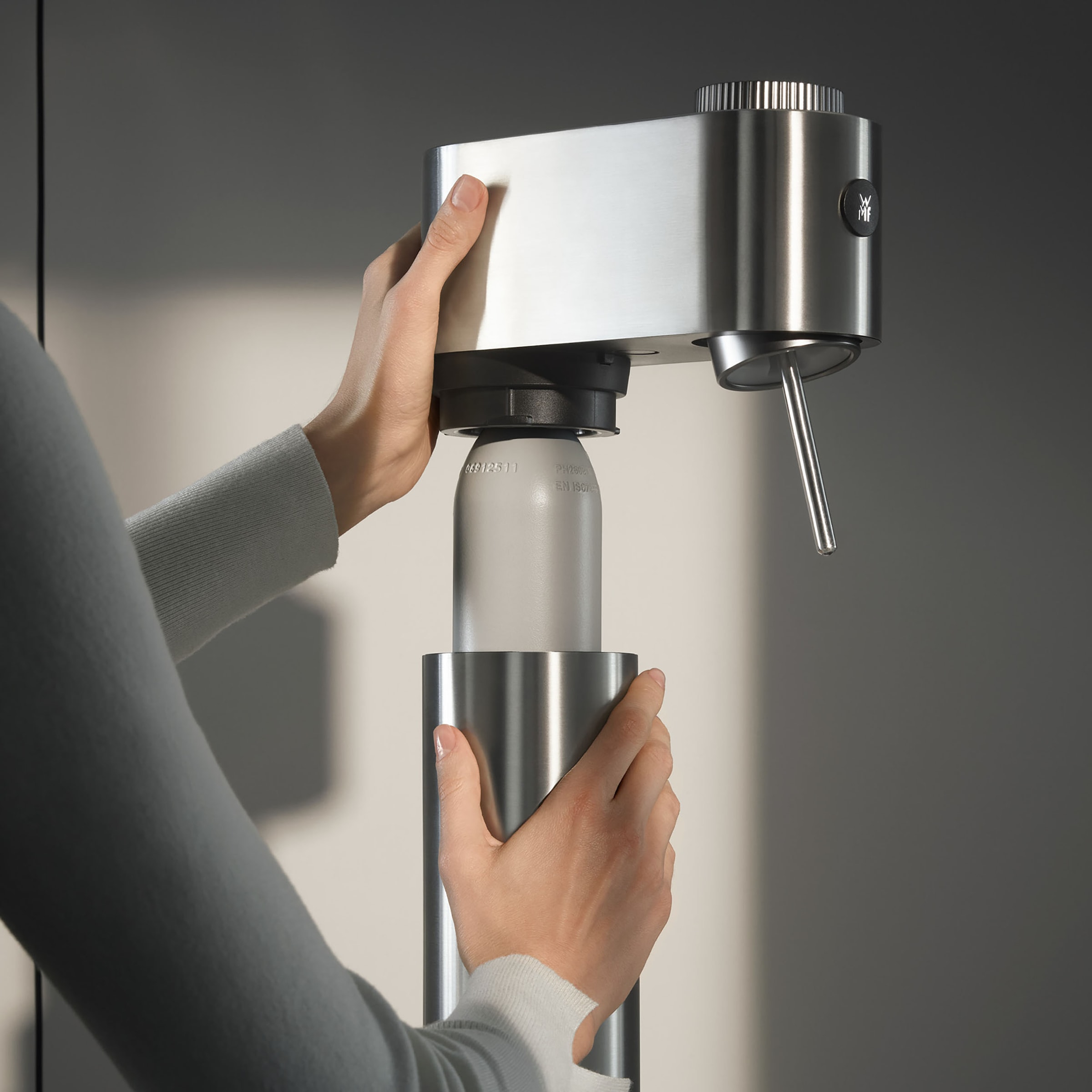 WMF Wassersprudler »Element One« 3 Sprudelgrade, vollautomatisches Sprudeln, Cromargan Edelstahlgehäuse