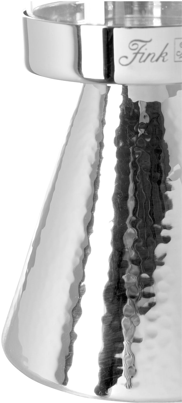 Fink Kerzenleuchter »YAMA«, (1 St.), Stumpenkerzenhalter aus Edelstahl, Ø ca. 10 cm