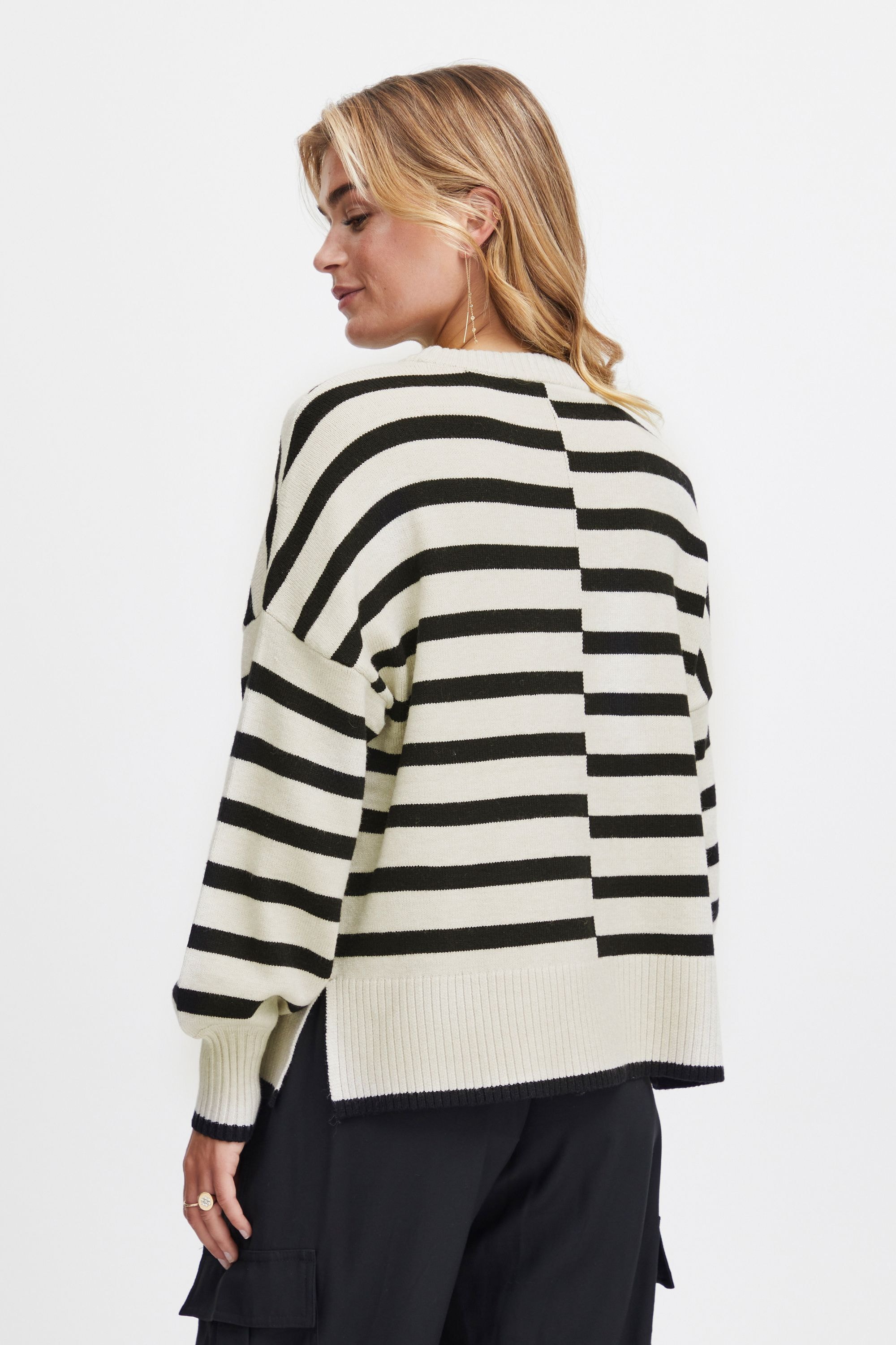 fransa Strickfleece-Pullover »Strickpullover FRBitte«