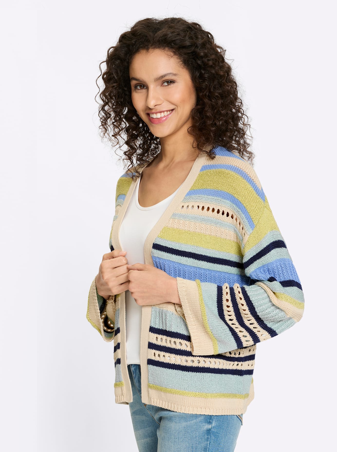 heine Ajourstrickjacke
