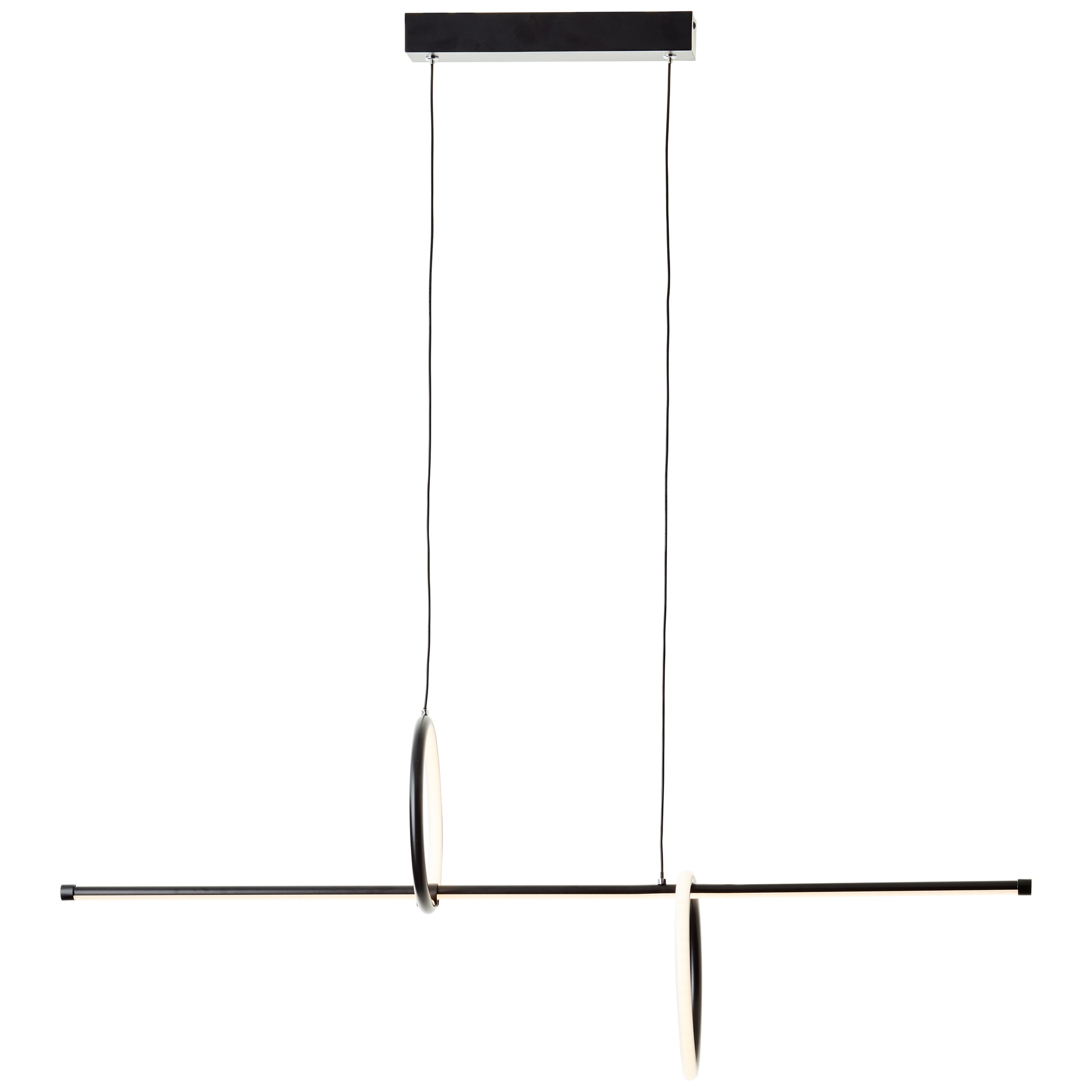 Brilliant LED Pendelleuchte »Zeus«, Höhe 150 cm, Breite 101 cm, 5200 lm, verstellbar, Aluminium, schwarz