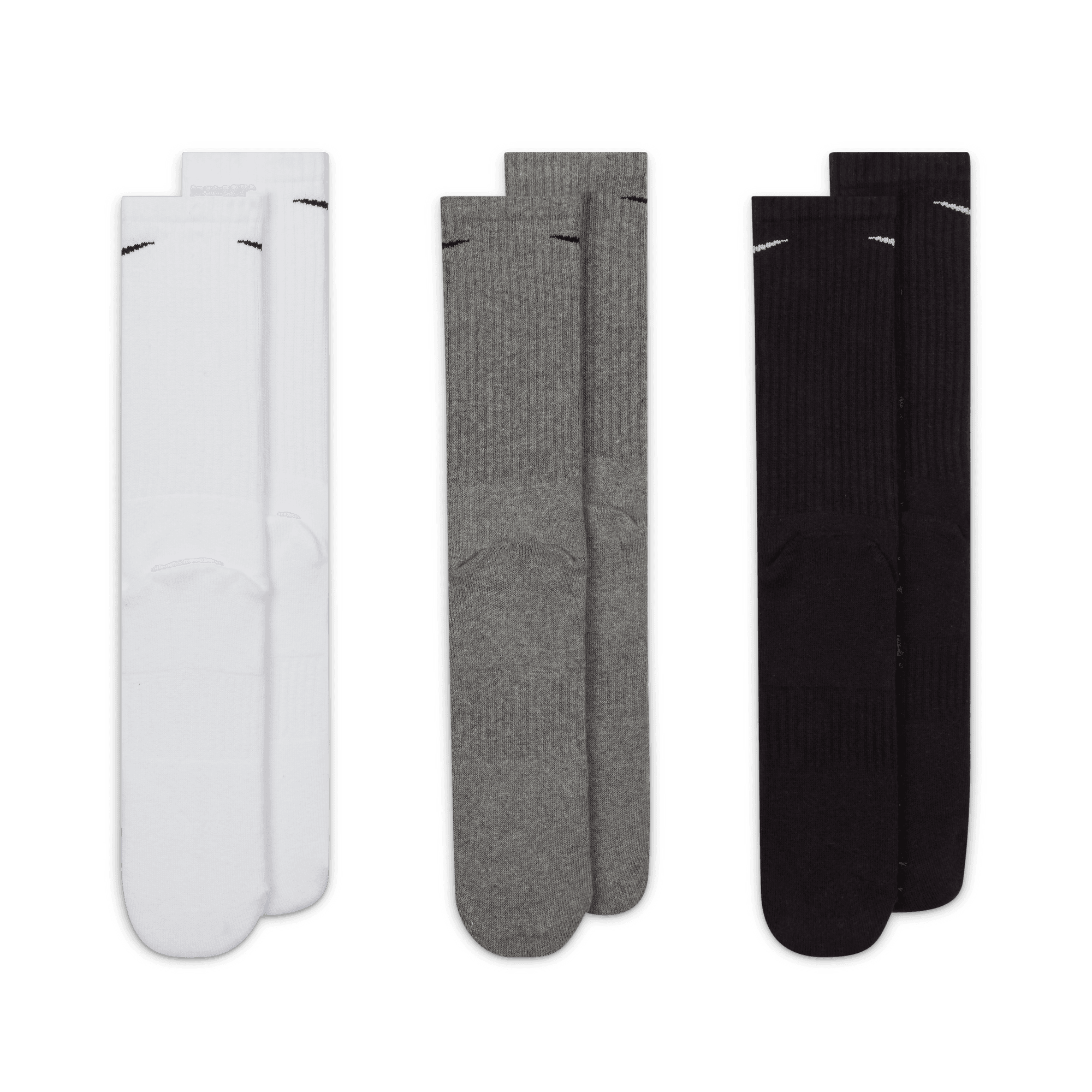 Nike Funktionssocken »U NK EVERYDAY CSH CRW 3PR 132« für Training und sportliche Aktivitäten, mit dicker Frottee-Sohle