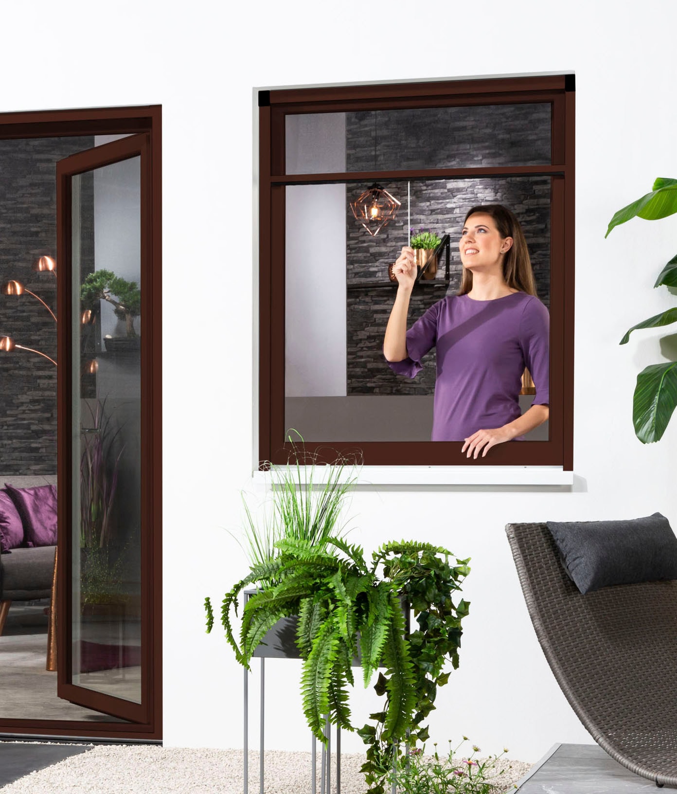 hecht international Insektenschutzrollo »SMART«, transparent, Insektenschutz, für Fenster, kürzbar