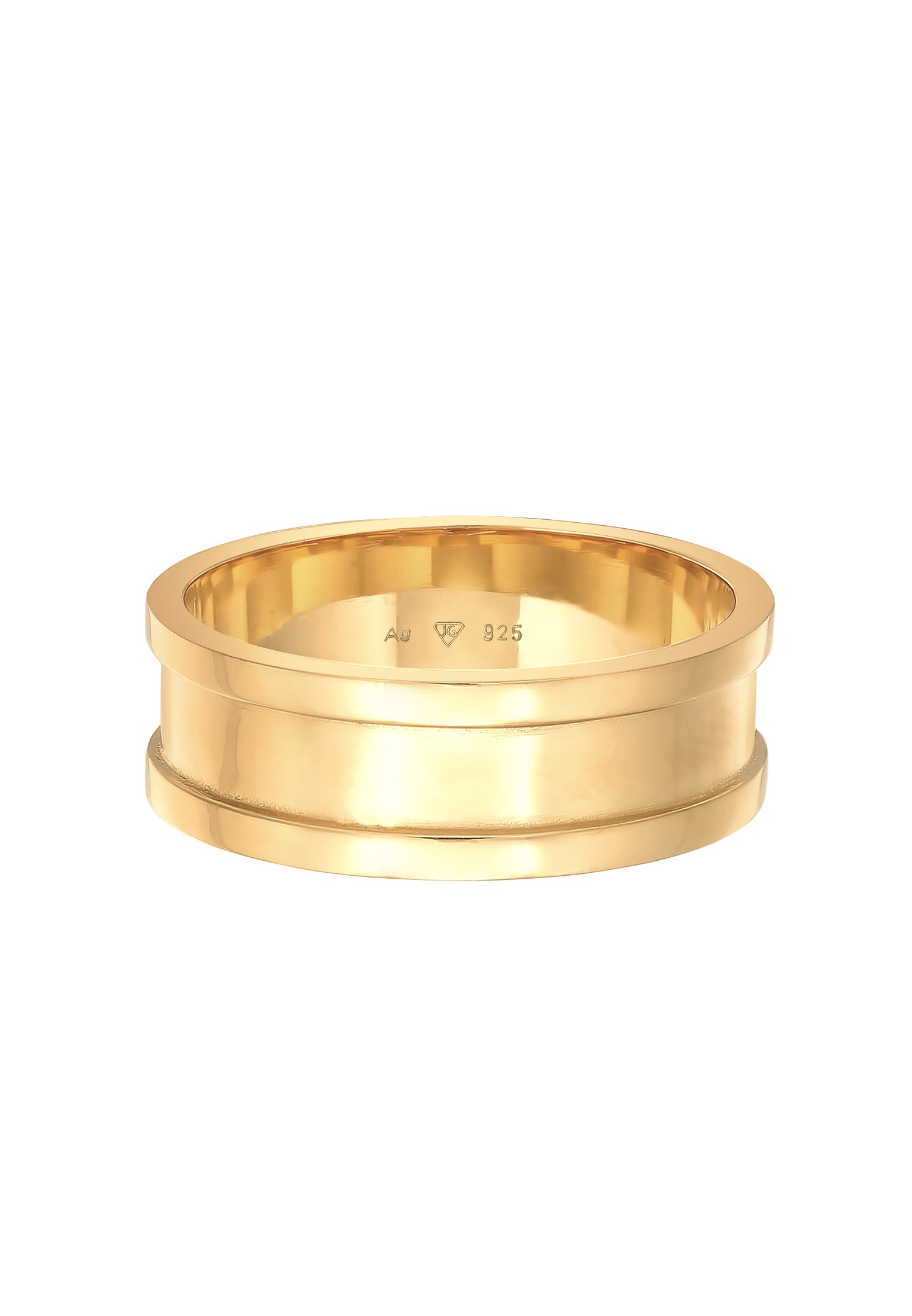Kuzzoi Silberring »Ring Bandring Maskulin Zeitlos 925 Silber«