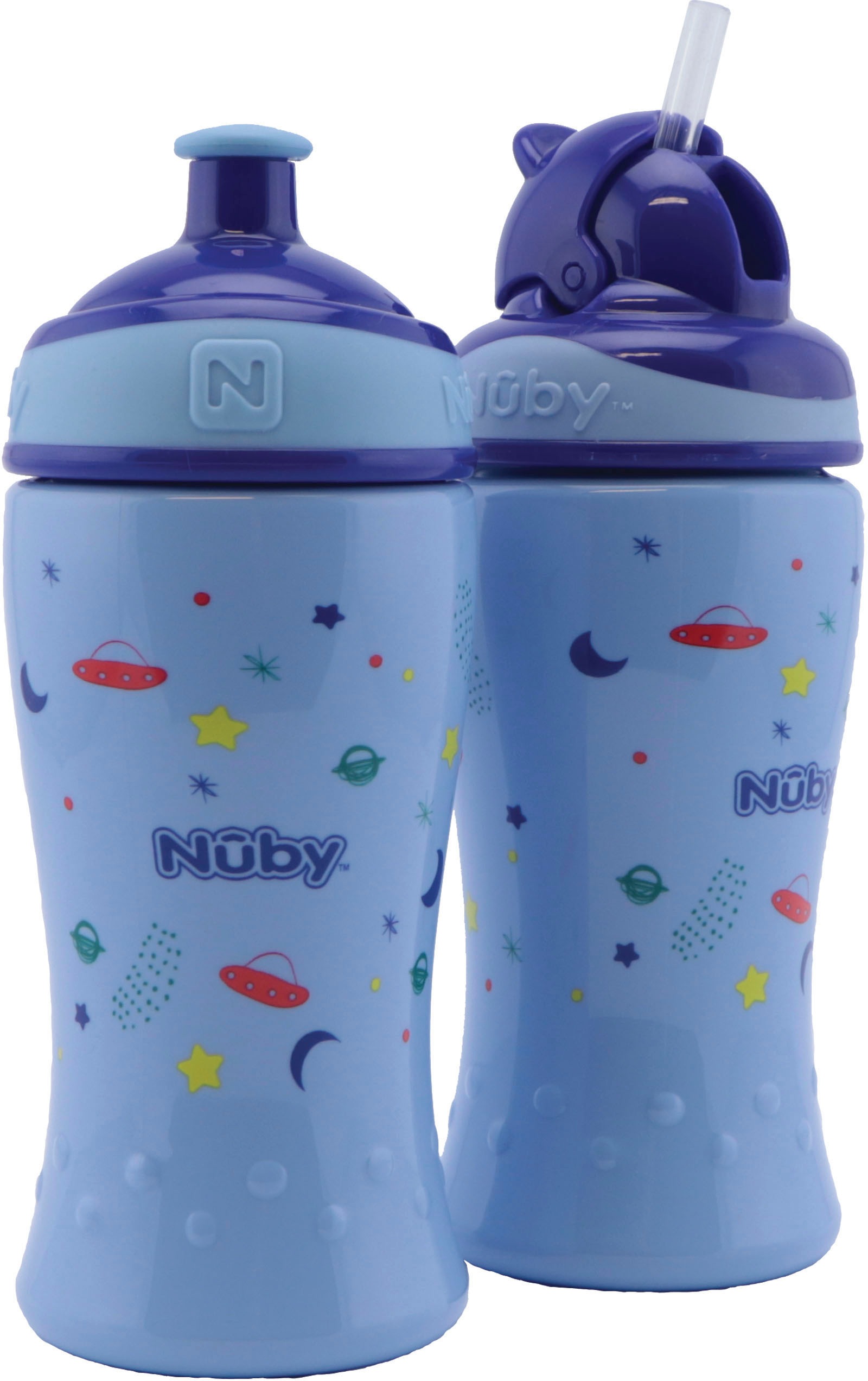 Nuby Trinkflasche »blau«, (Set, online 2 bei OTTO tlg.)