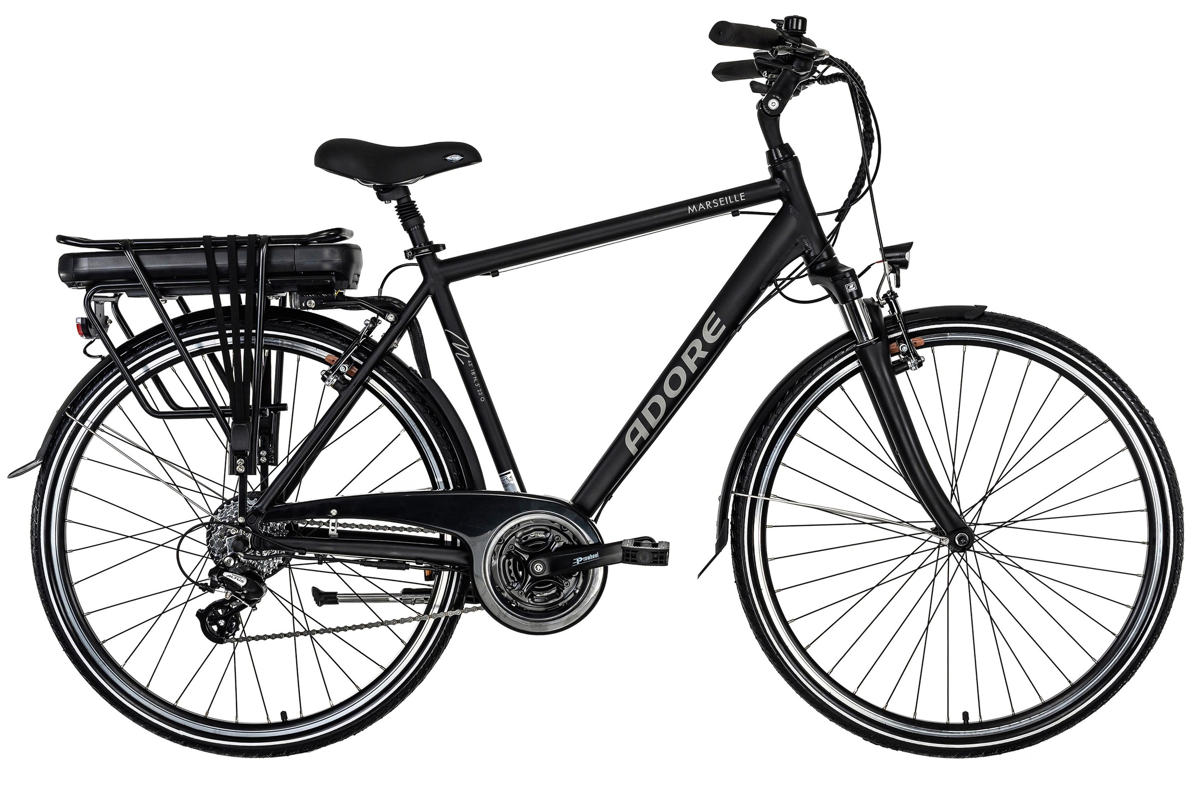 Adore E-Bike »Partnerset Marseille«, 24 Gang, Shimano, Altus, Heckmotor 250 W, (Spar-Set, 2 tlg.), Pedelec, Elektrofahrrad für Damen