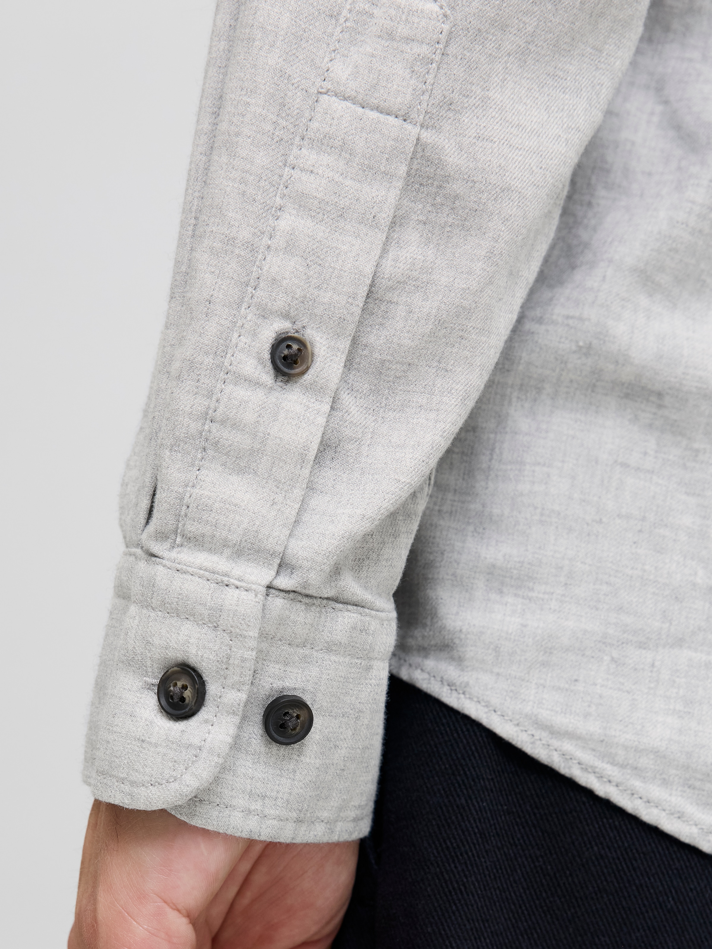 Jack & Jones Langarmhemd »JJEBAND MELANGE SHIRT L/S SN«