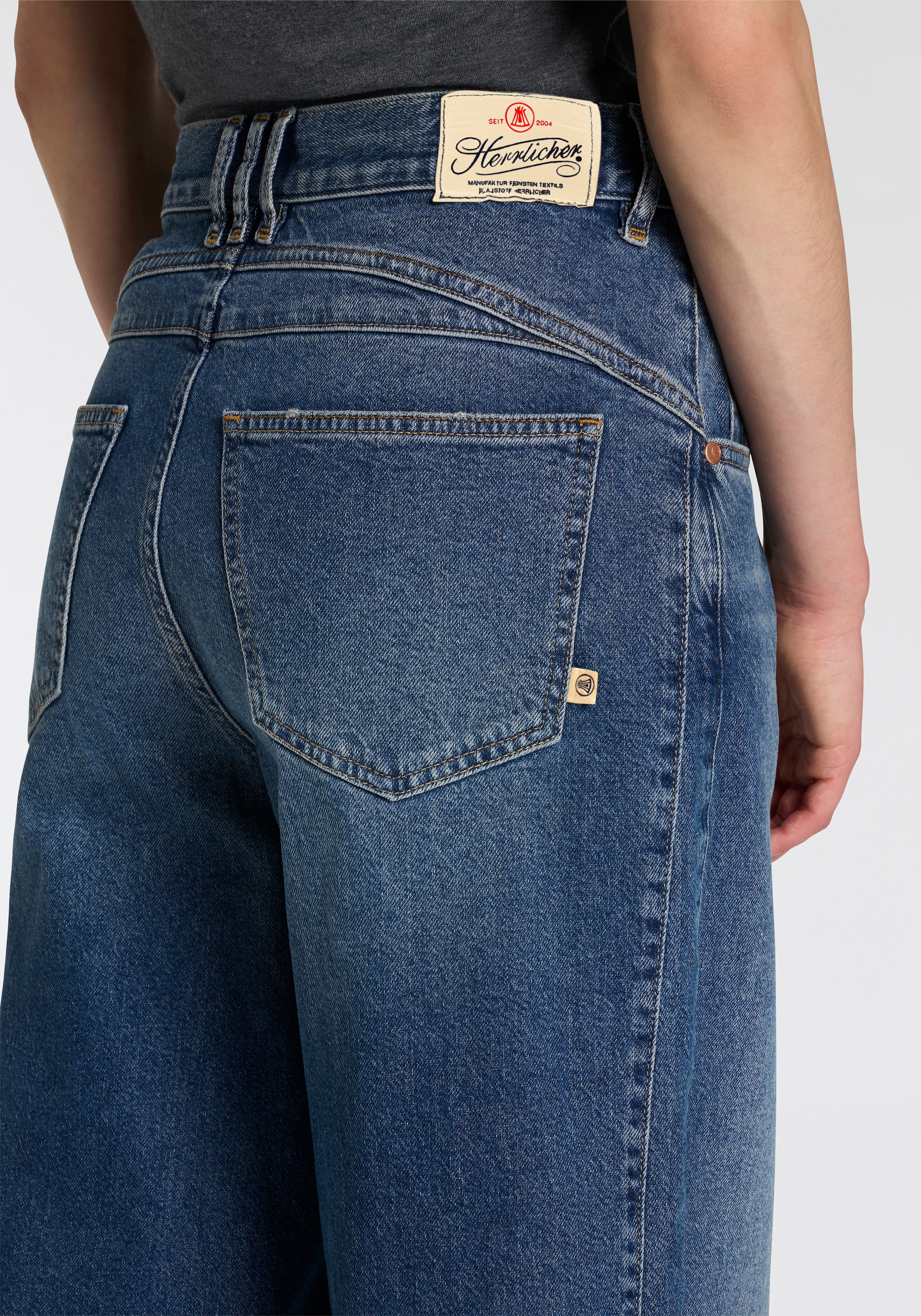 Herrlicher Weite Jeans »Barrow Denim«, im O-Shape