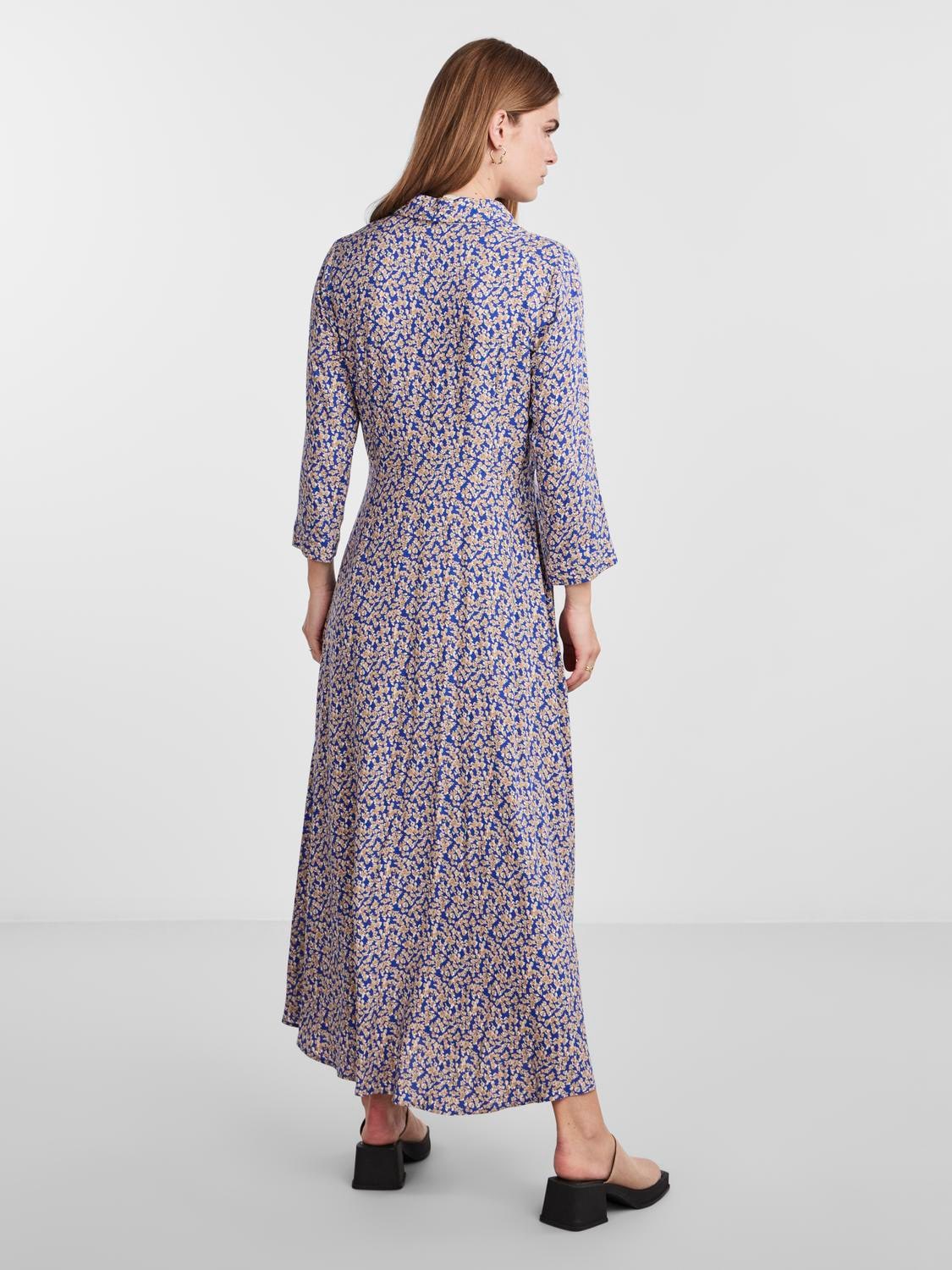 Y.A.S Hemdblusenkleid »YASSAVANNA LONG SHIRT DRESS«, mit 3/4 Ärmel