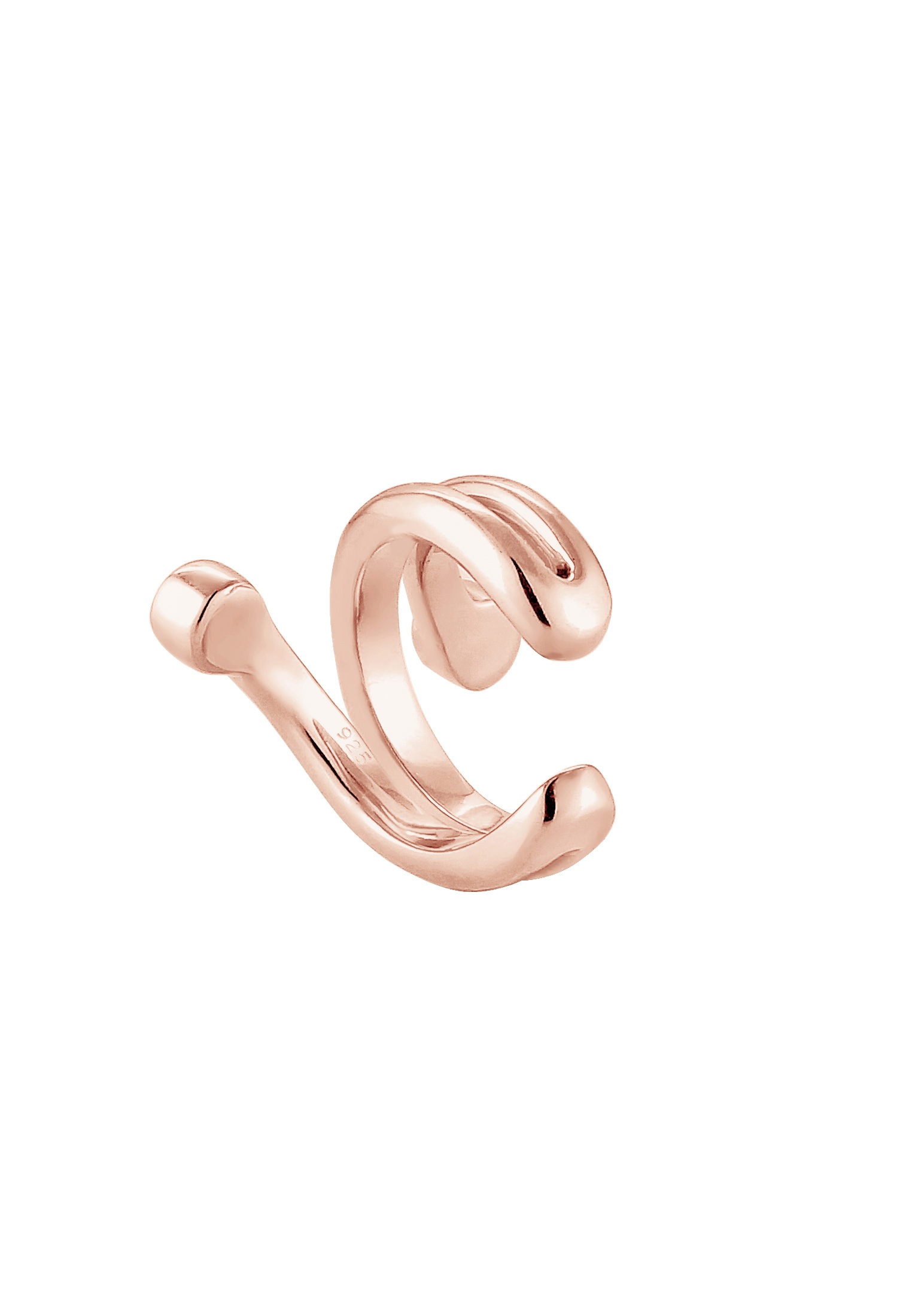 Elli Ohrklemme »Ohrringe Single Earcuff Ohrklemme Glas Kristalle 925 Silber«