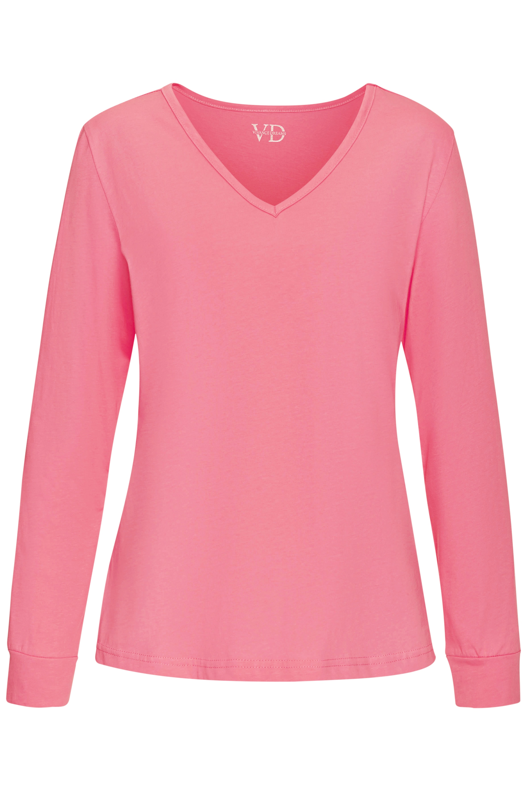 Vivance Dreams Pyjamaoberteil 1-teilig,  mit schönem V-Ausschnitt