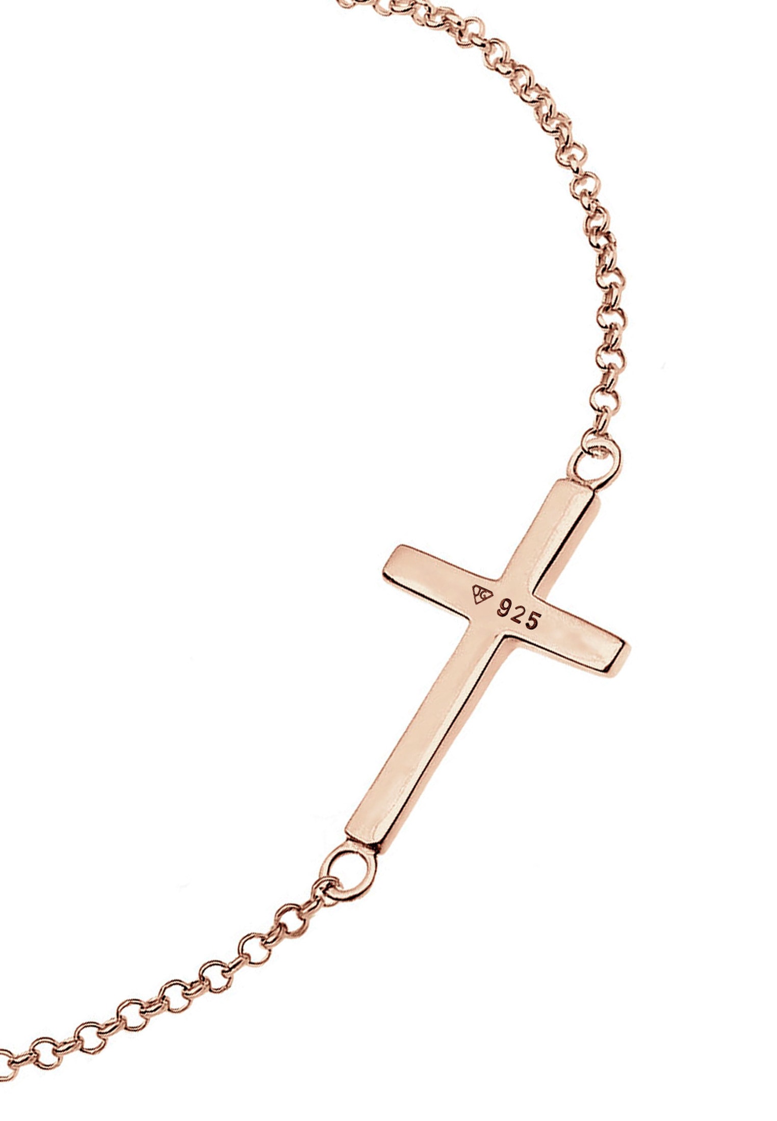 Elli Armkette »Armband Kreuz Horizontal Schlicht 925 Silber«
