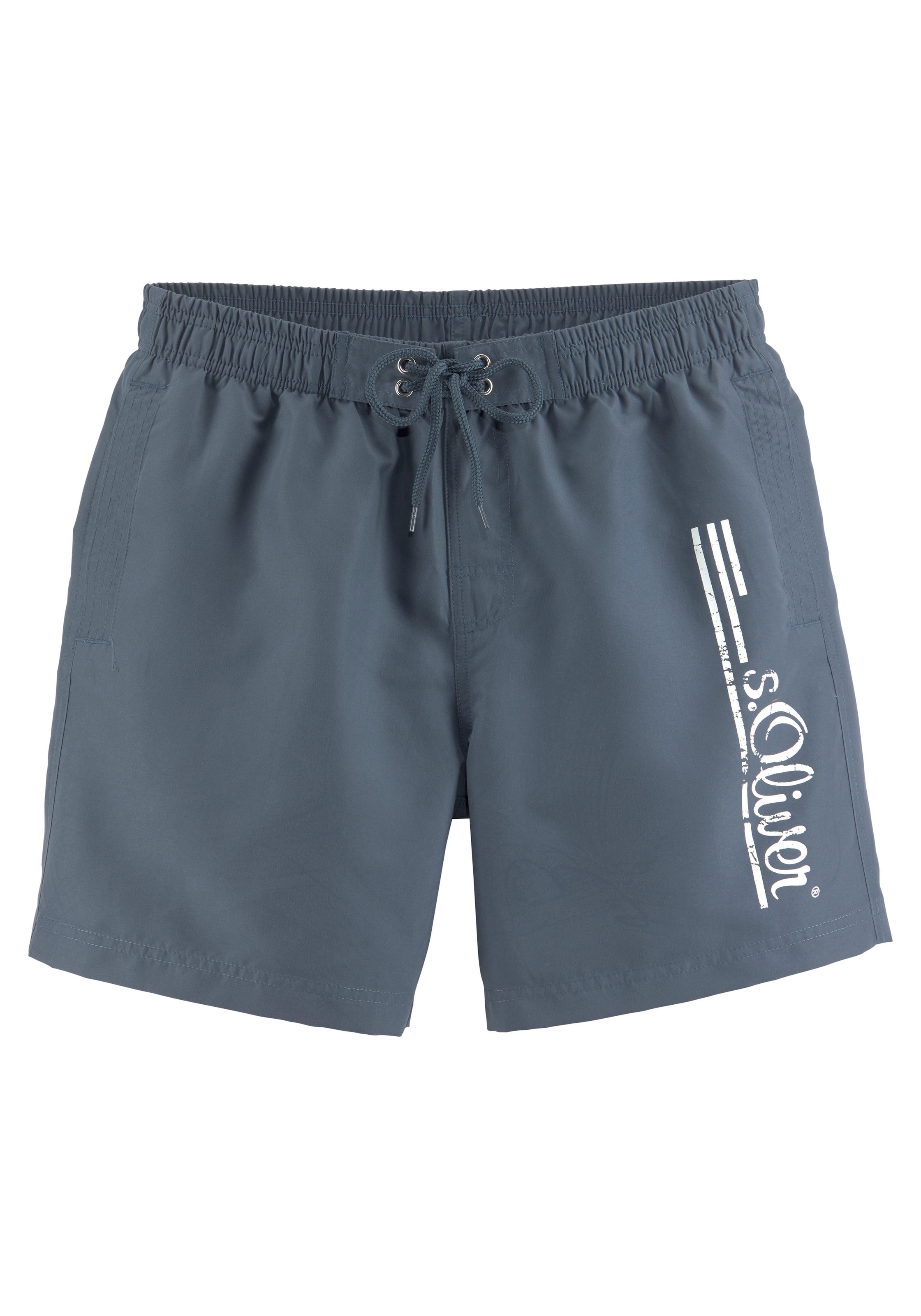 s.Oliver Badeshorts »Philip«, mit Logo-Print im Used-Look