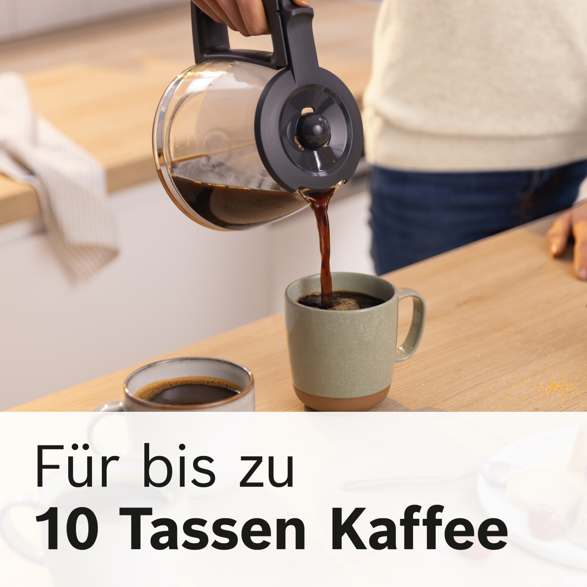 BOSCH Filterkaffeemaschine »MyMoment TKA3M134« 1,25 l Kaffeekanne Papierfilter 1x4 60min Warmhaltefunktion, Aroma intense, Entkalkungsprogramm, 1200 W