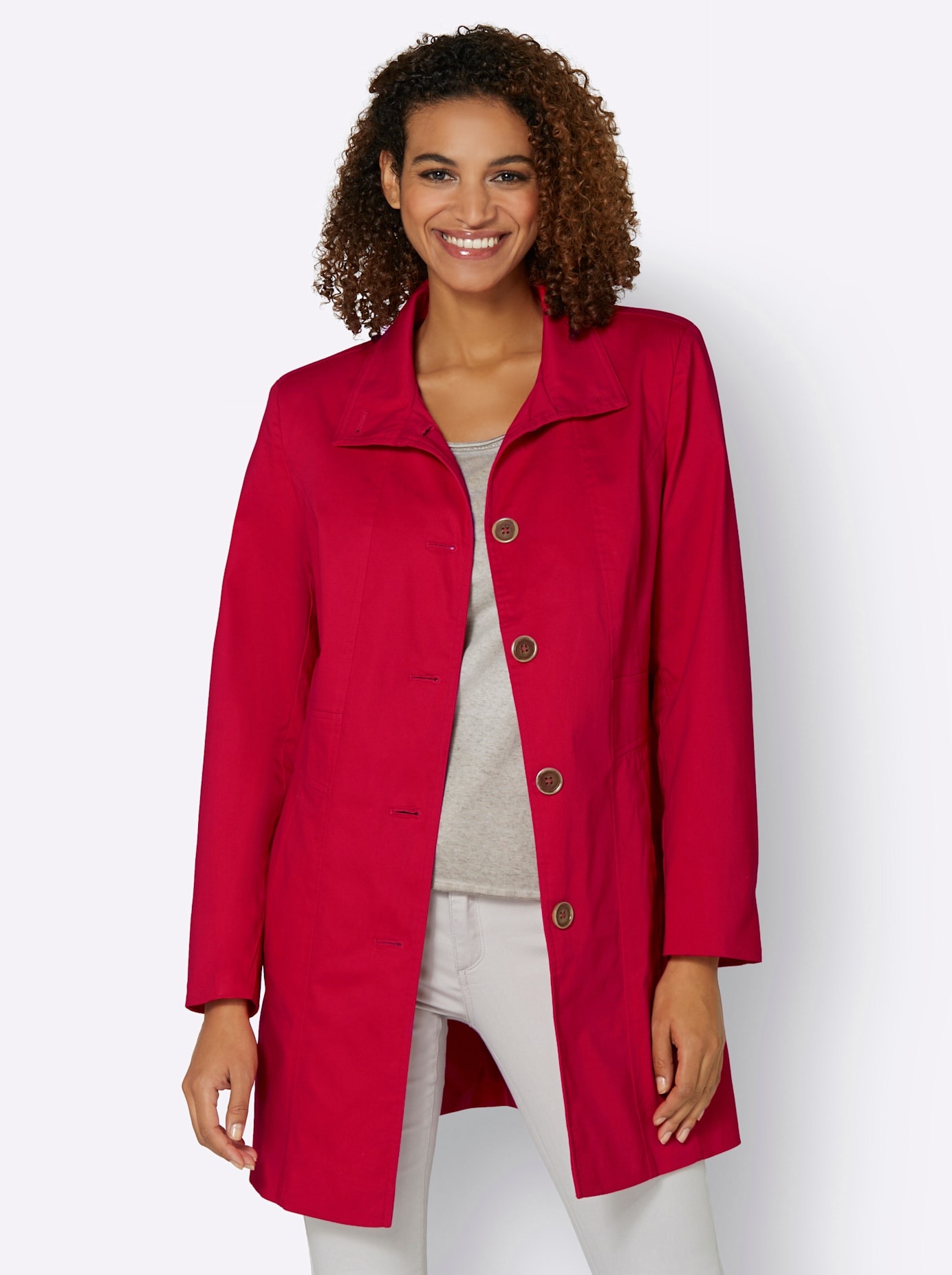 Casual Looks Langjacke, ohne Kapuze