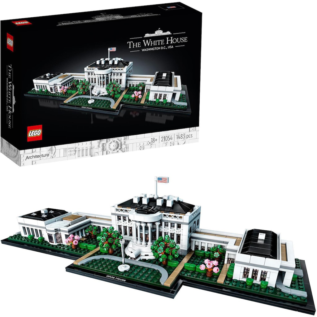 LEGO® Konstruktionsspielsteine »Das Weiße Haus (21054), LEGO® Architecture«, (1483 St.)