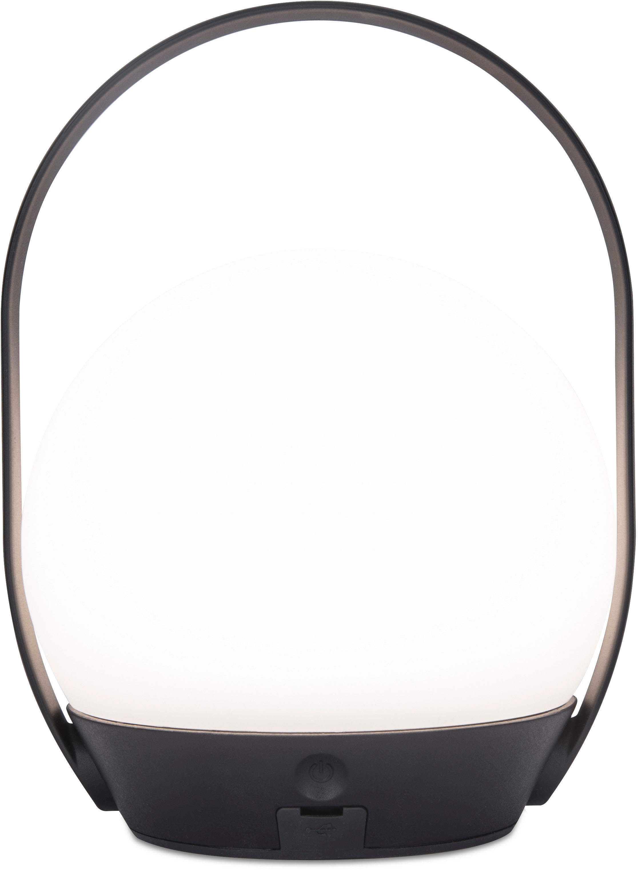 Lutec Smarte LED-Leuchte »CARDI« LED-Modul 1 Stk. RGB Smart-Home Tischleuchte in schwarz, Größe Höhe: 22,3 cm