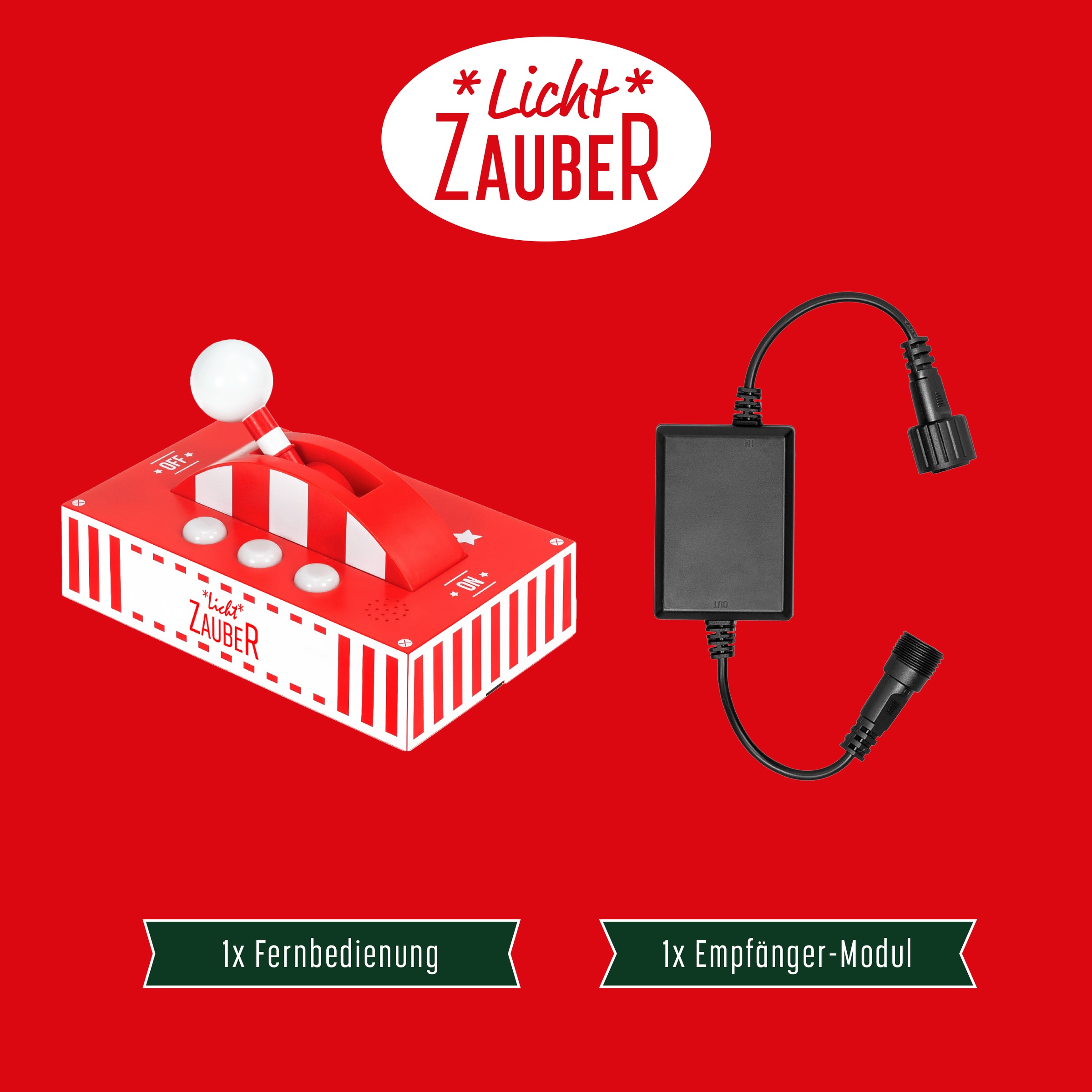 BONETTI Schalter »LichtZauber, magischer Schalter« 1 Stk. tlg. Ideal für LED Lichterketten im Wohnzimmer, Garten oder bei Events