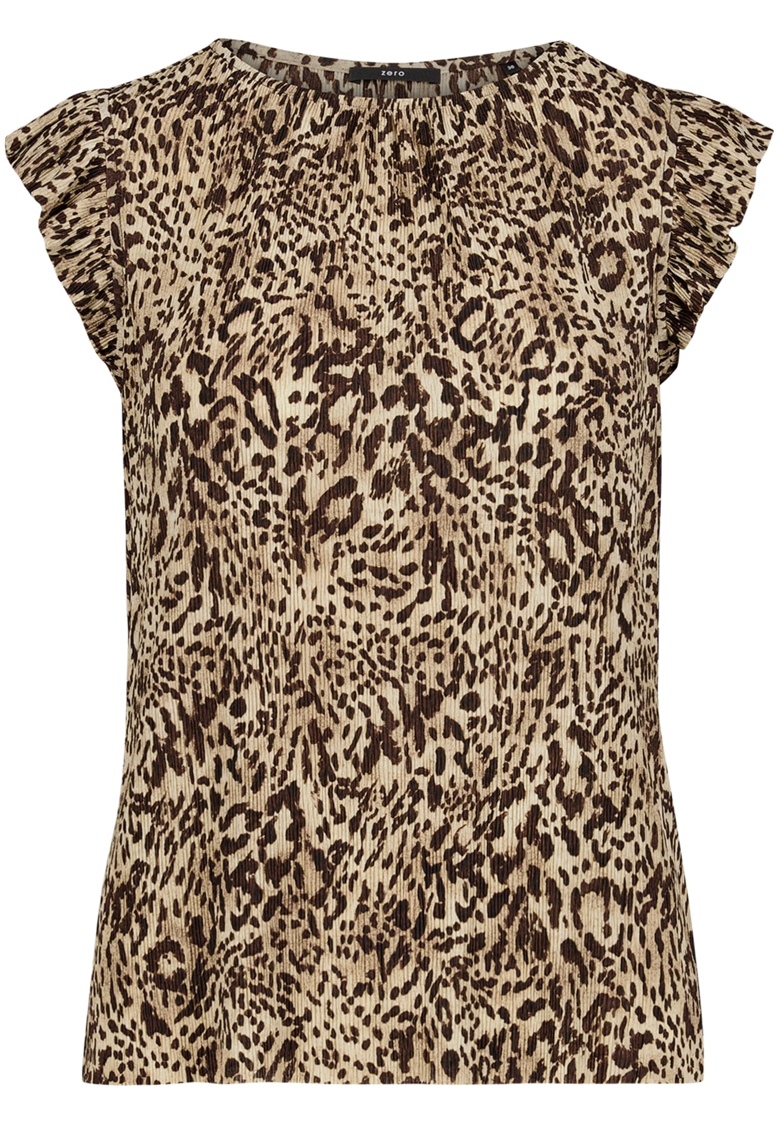 Zero Kurzarmshirt »Kurzarm-Shirt mit Animalprint«
