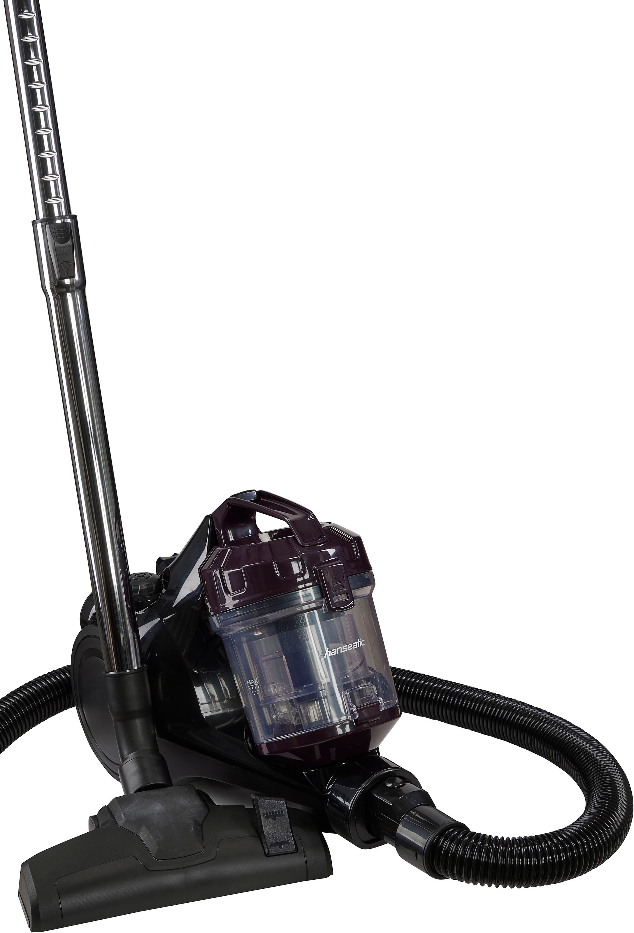 Hanseatic Bodenstaubsauger »HBLVC700BVMC, Zyklon Technologie, Hepa H12 Filter, 9m Aktionsradius«, 700 W, beutellos, 2l Staubbehälter, klein und praktisch zum Verstauen