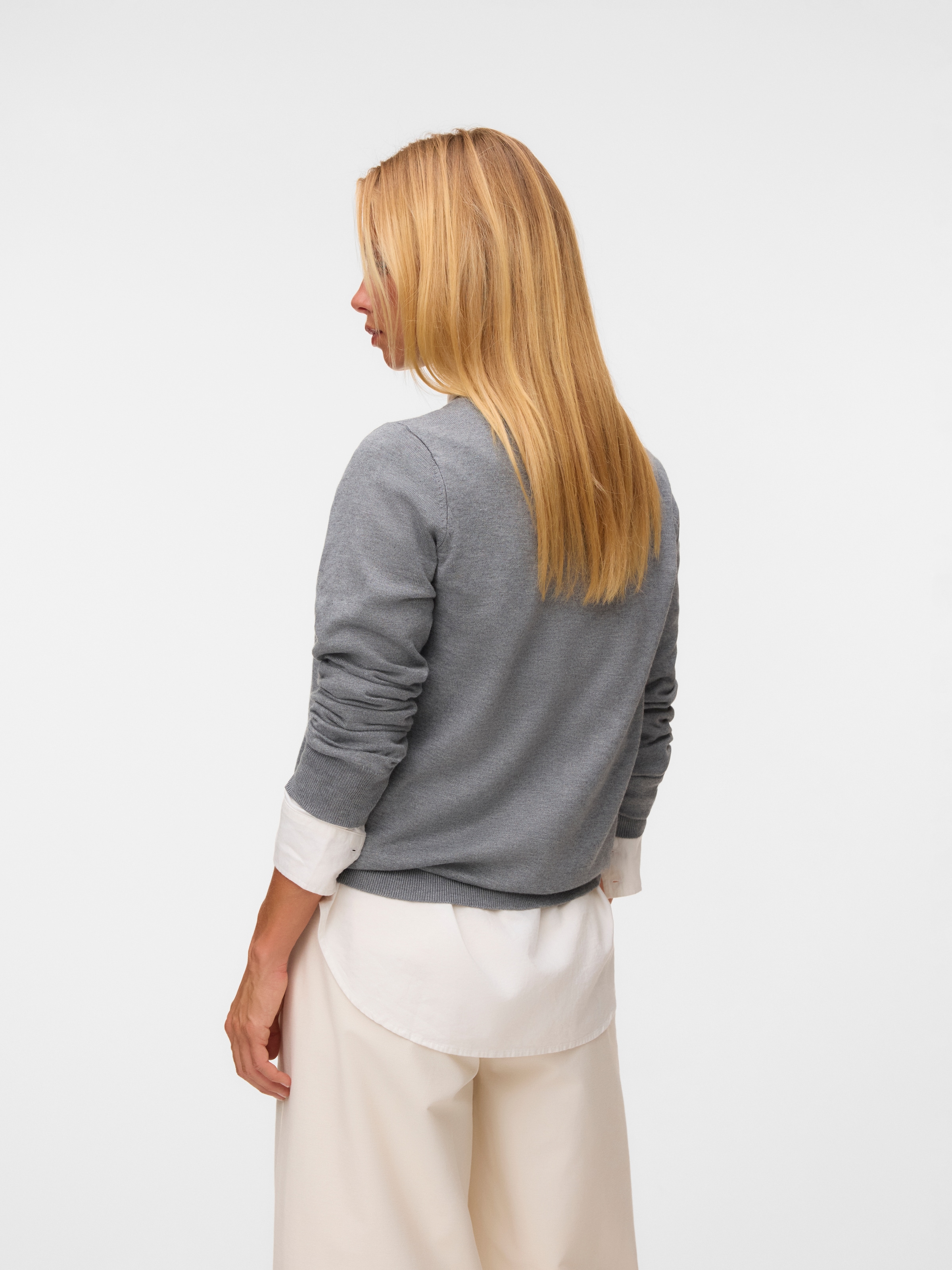 Vero Moda Strickjacke »VMSILJE LS O-NECK CARDIGAN NOOS« Viskosemischung, regular fit